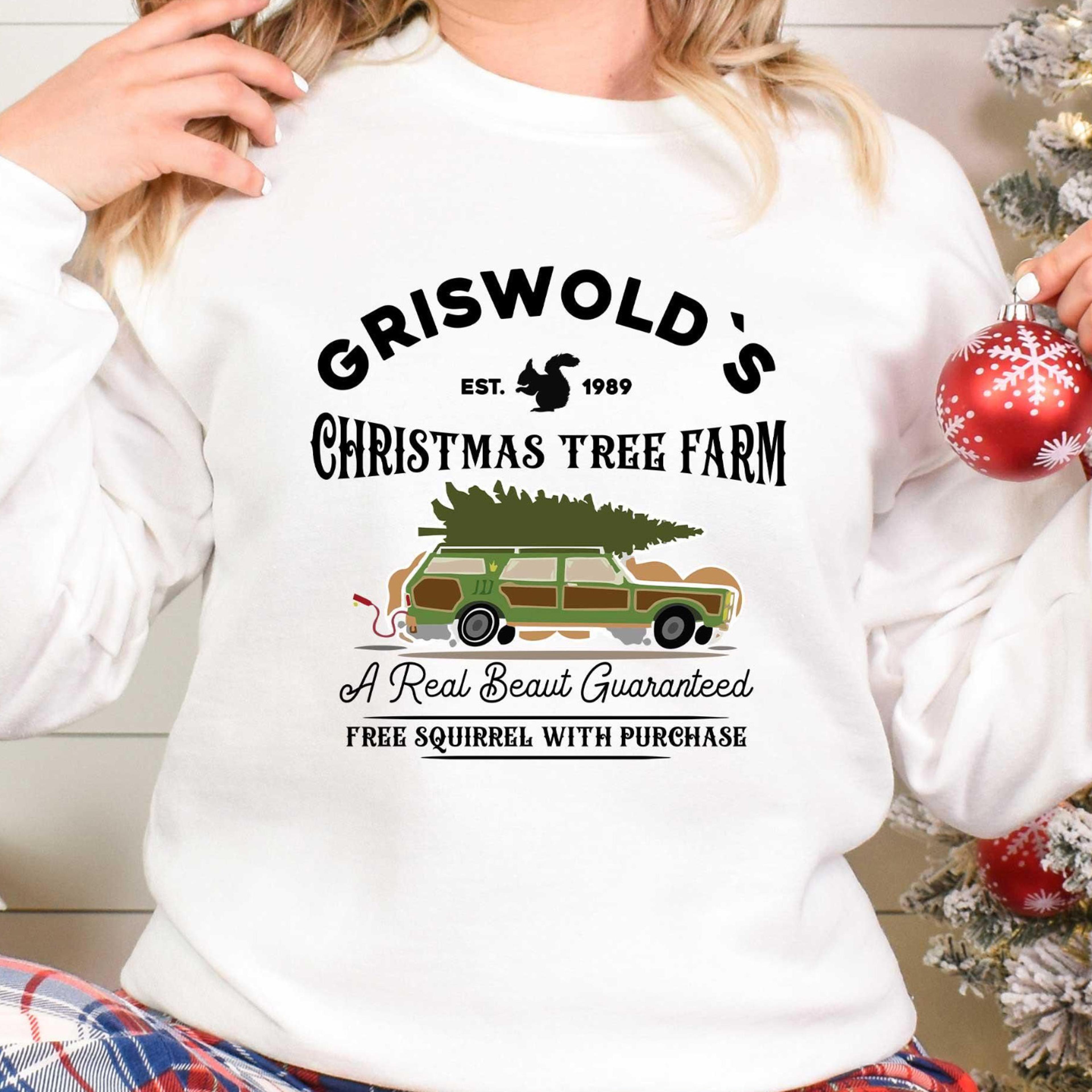 griswold christmas tree farm t-shirt retro holiday tree farm family sweatshirt