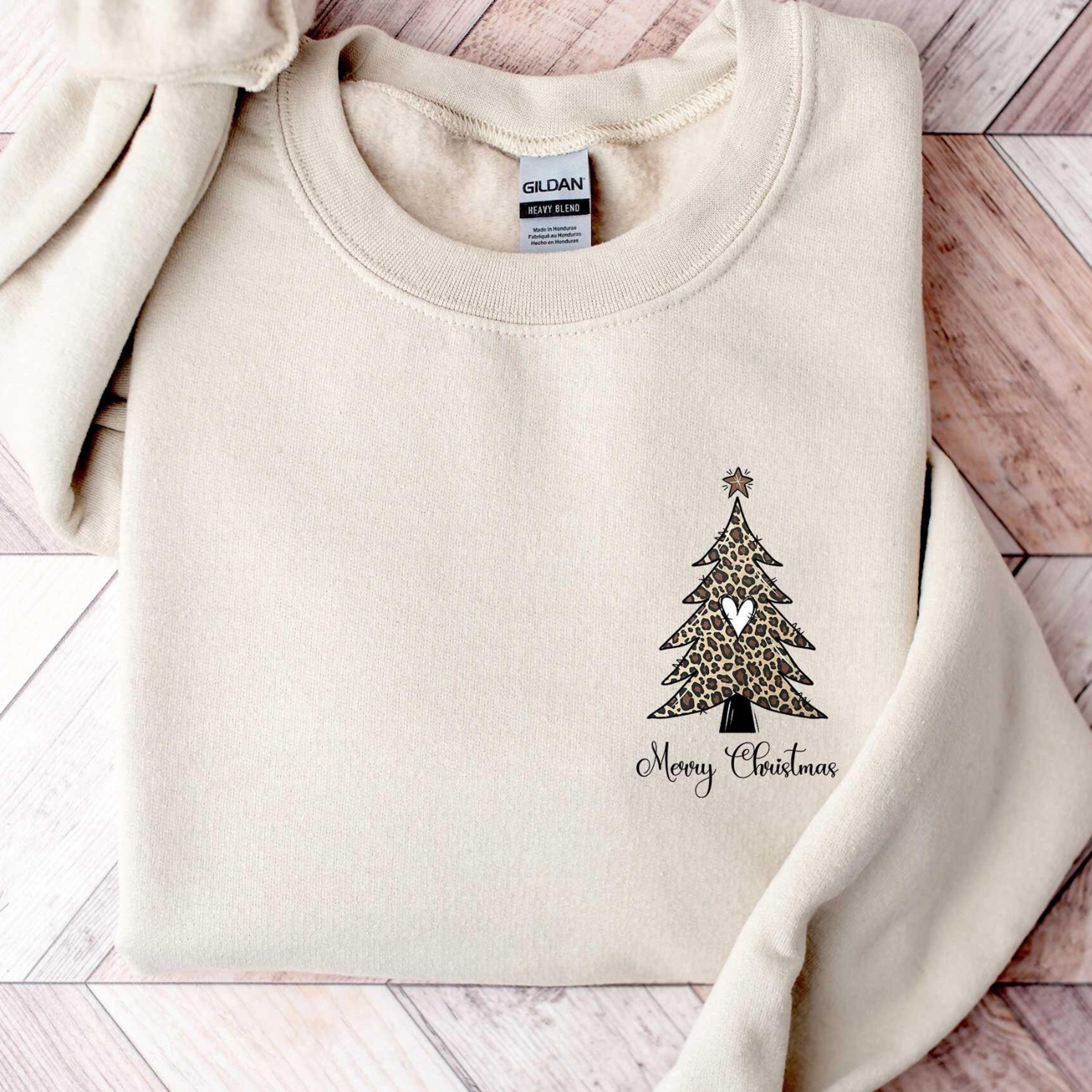 merry christmas tree t-shirt womens family festive holiday sweatshirt