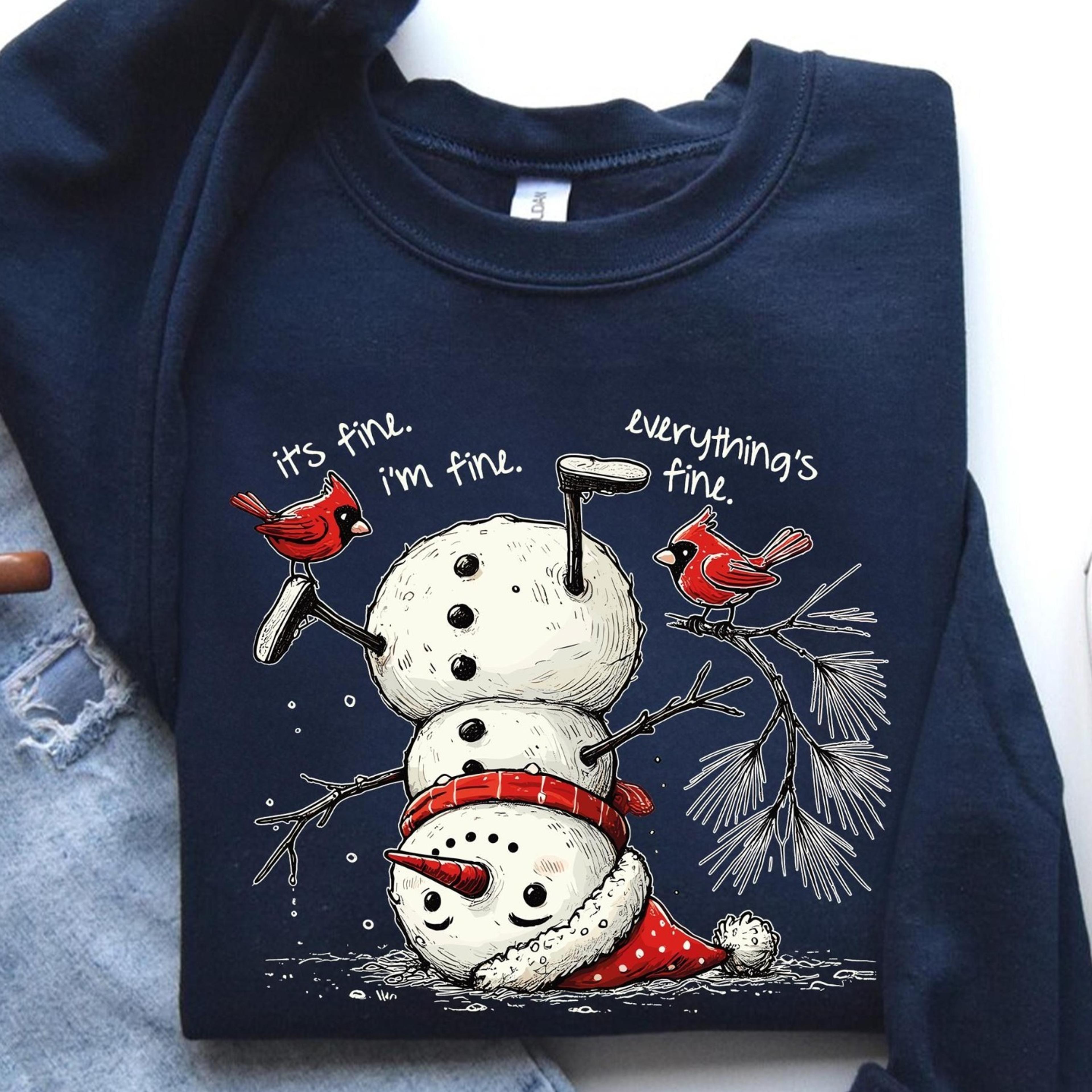 snowman sweatshirt, christmas shirt, snowman t-shirt for adult youth toddler, christmas crewneck, christmas shirts for w