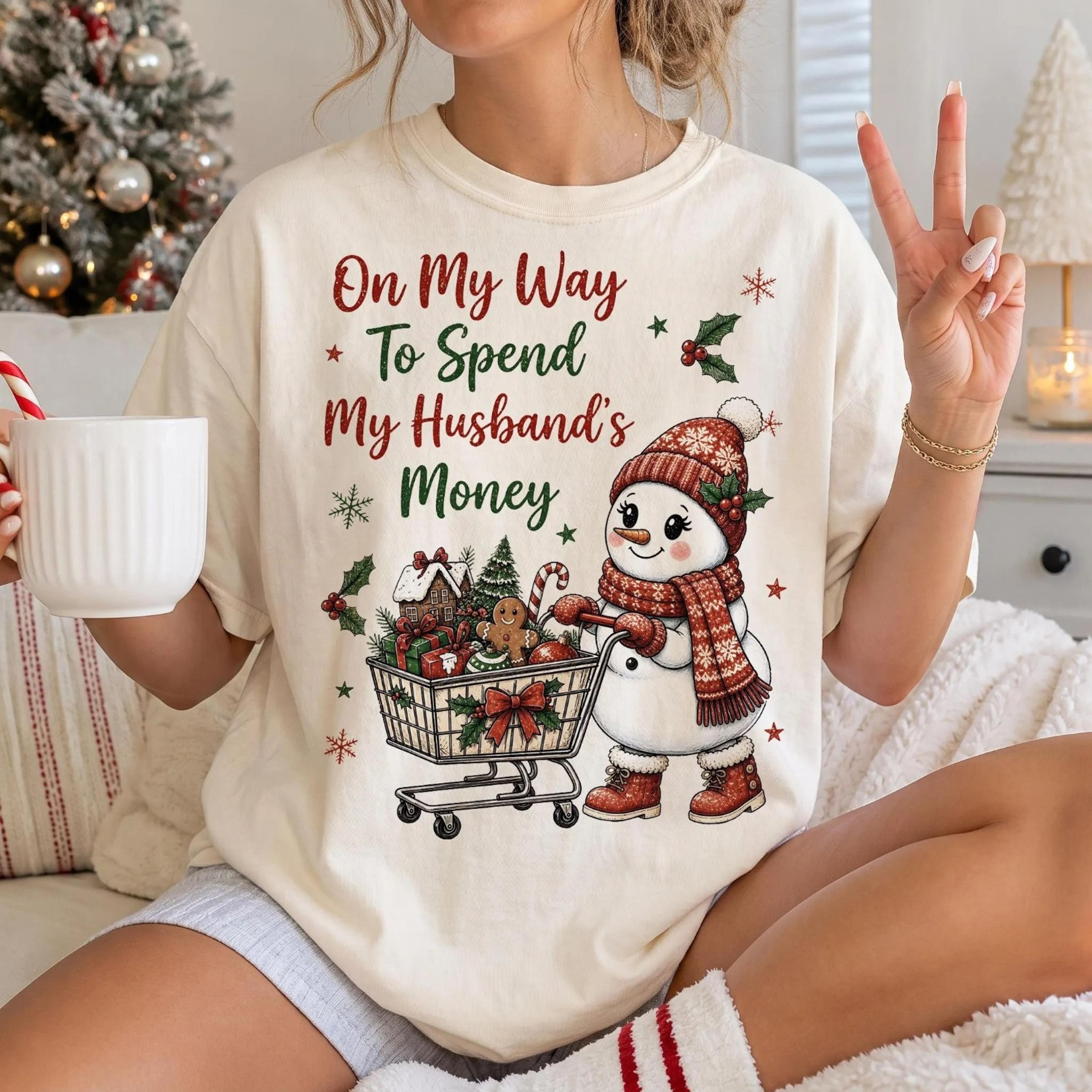 funny christmas shirt, on my way t-shirt, christmas snowman shirt, funny happy wife shirt, christmas