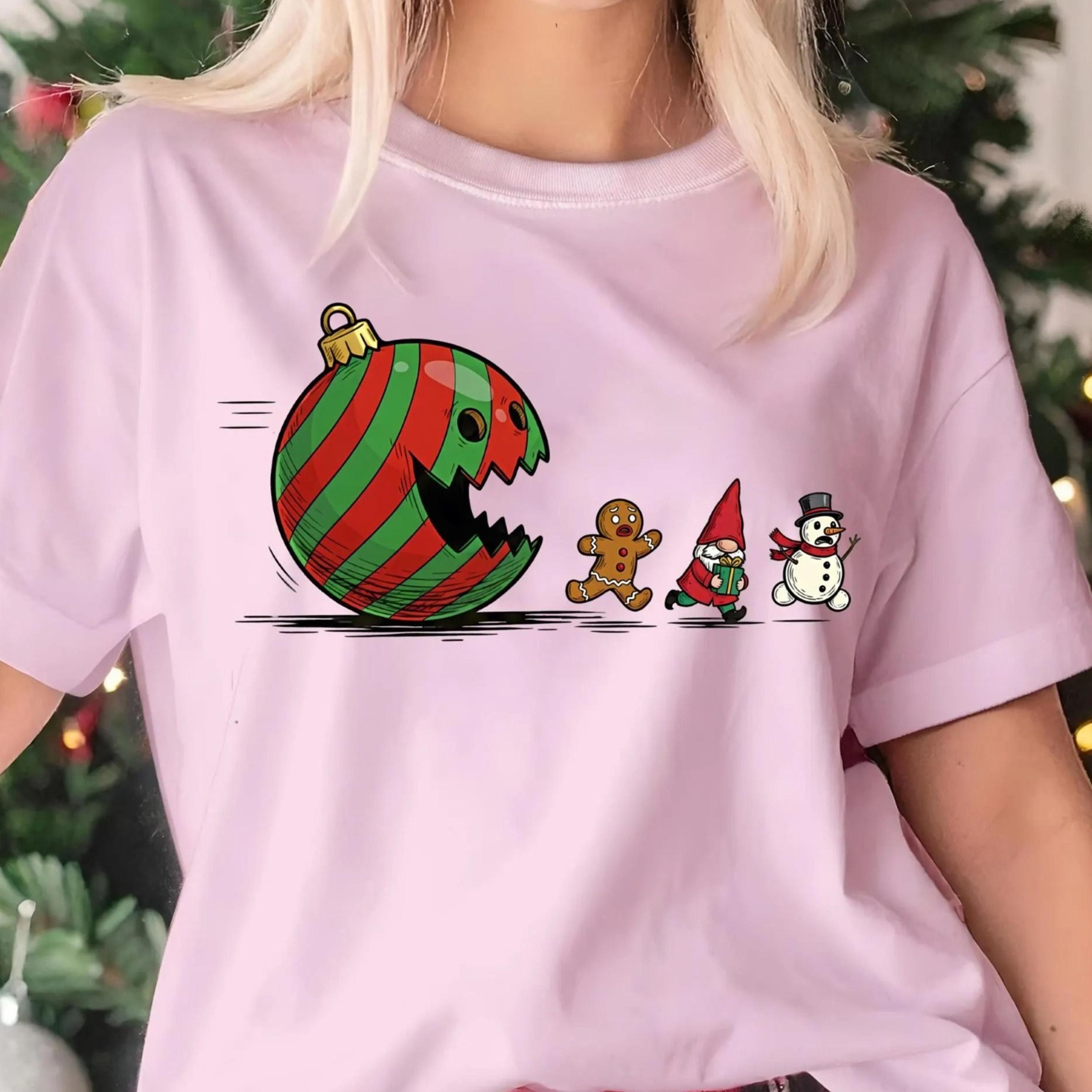 christmas ornament ball t-shirt, xmas cookie shirt, snowman shirt, christmas gift, christmas party tee
