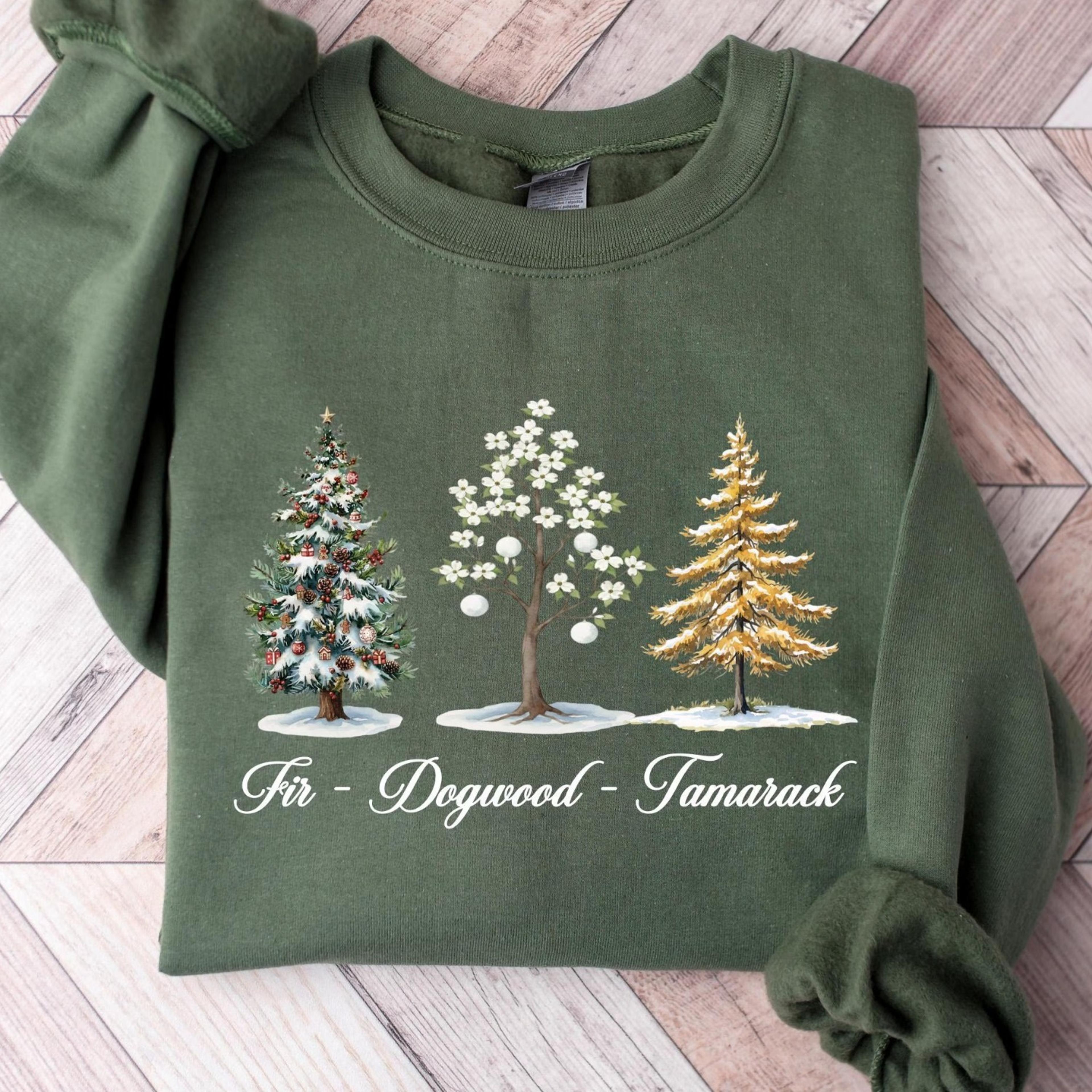 subtle fk trump doodle christmas tree sweatshirt, funny fdt sweater, festive holiday shirt
