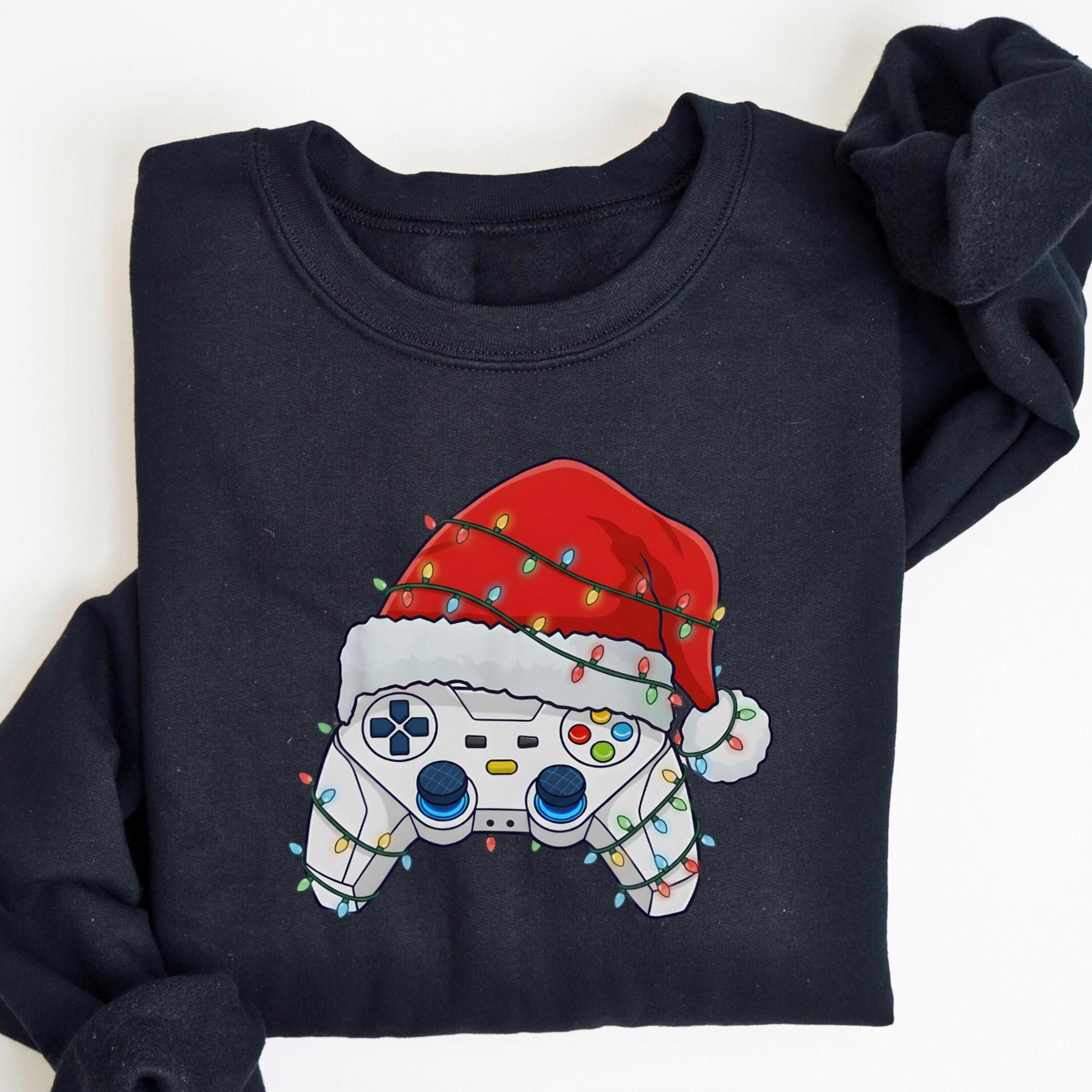 gaming controller christmas sweatshirt, gaming xmas sweater, gaming gift, gift for gamer, gaming holiday tshirt, video g