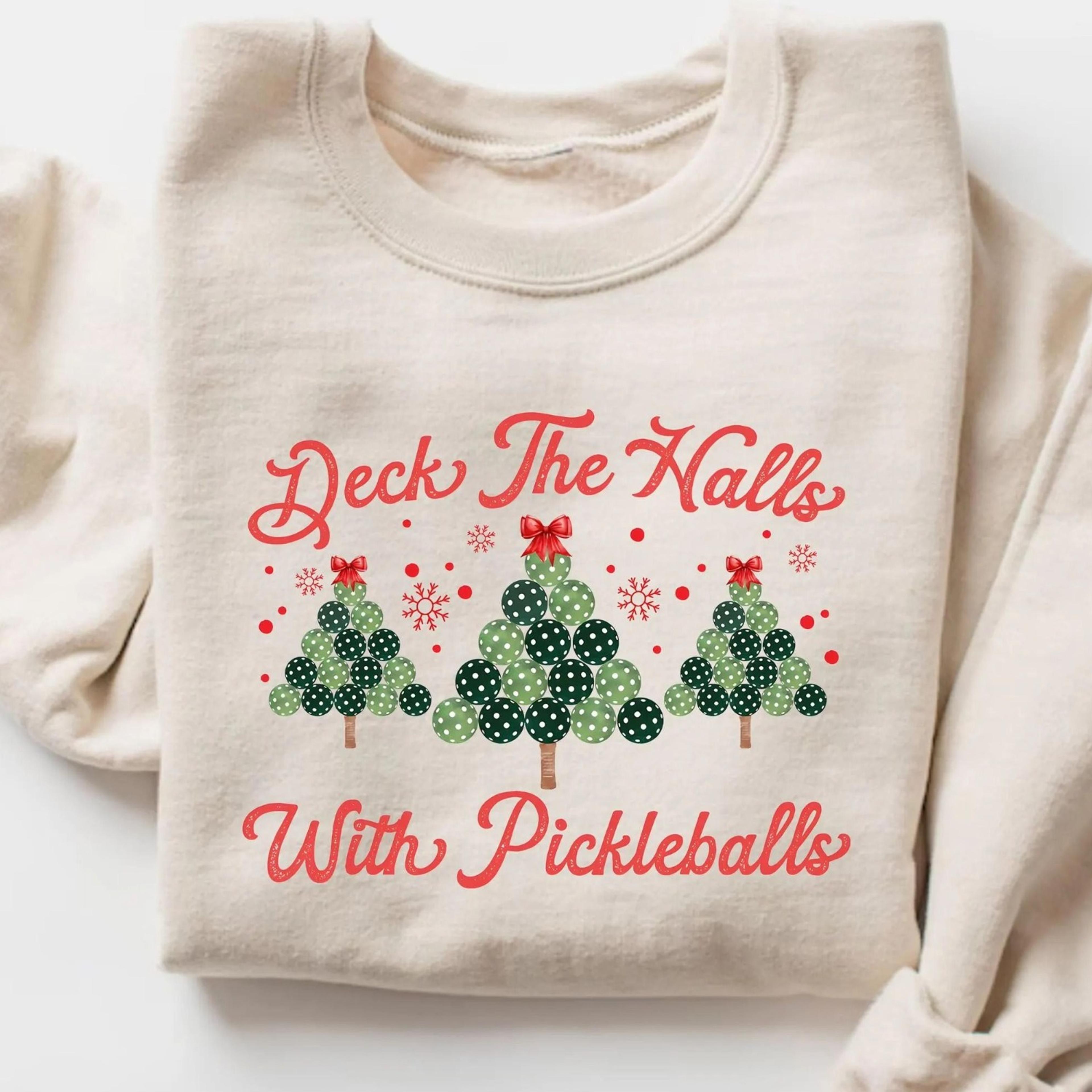 pickleball christmas sweatshirt, pickleball player christmas shirt, pickleball lover sweatshirt, pickle ball shirt, pick