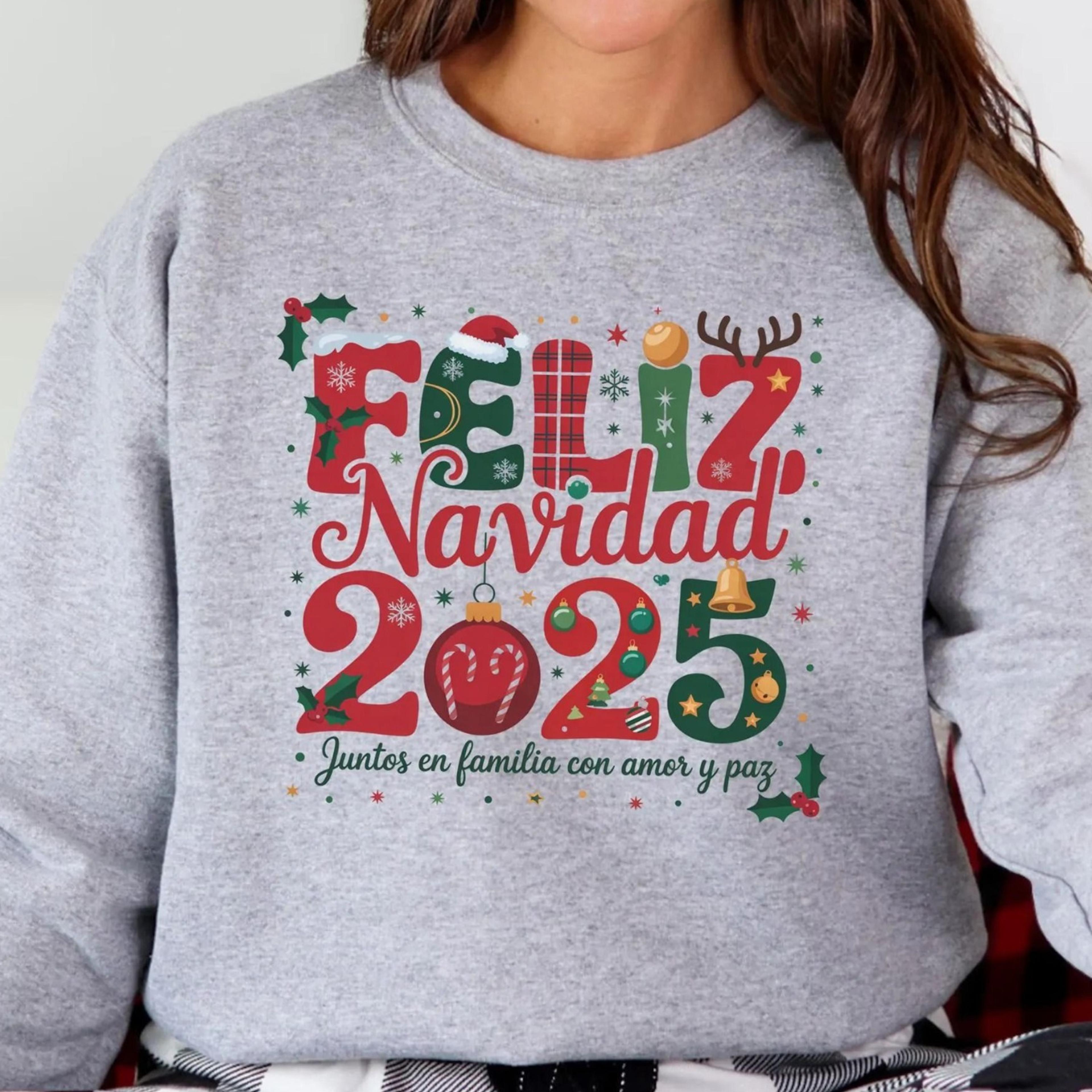 mexican christmas sweatshirt, feliz navidad holiday shirt, latina christmas sweater, spanish christmas, gift for mexican