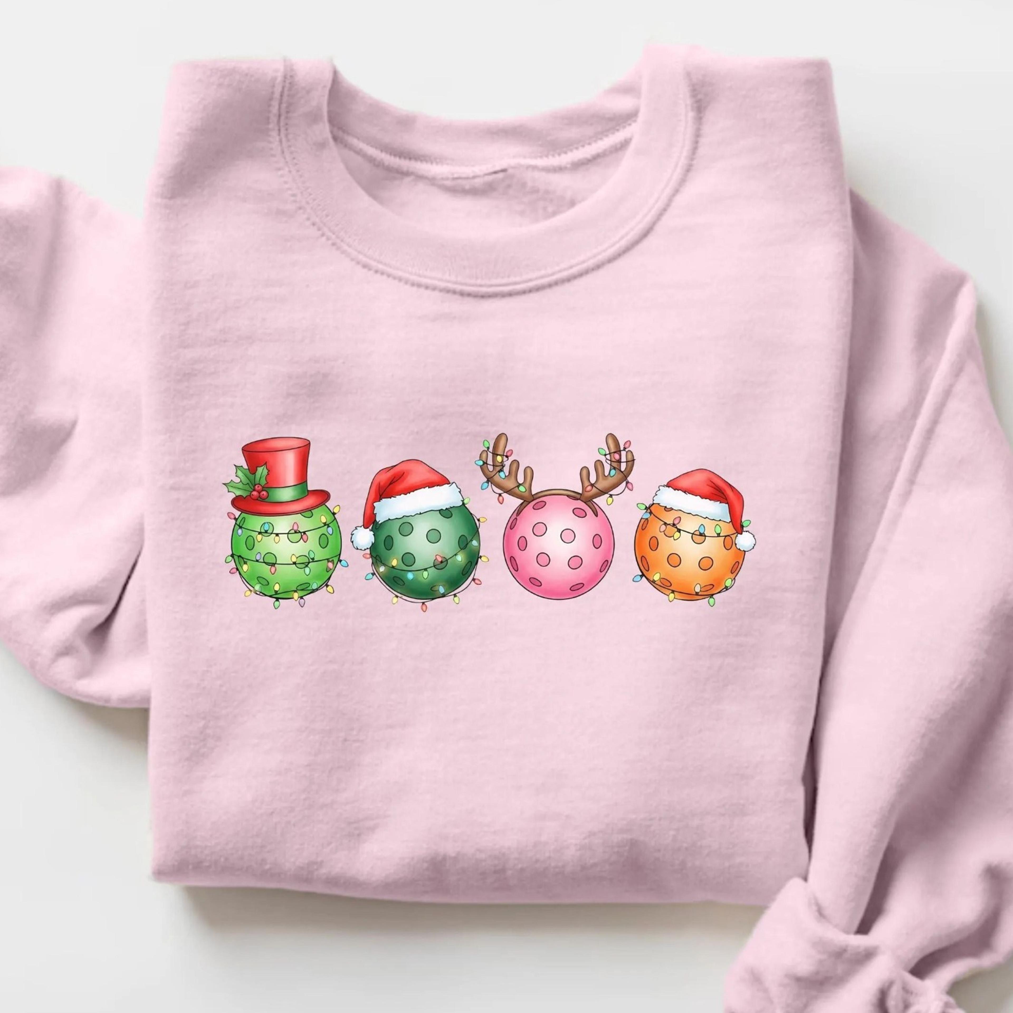 pickleball christmas lights sweatshirt, pickleball player christmas shirt, pickleball lover sweatshirt, pickle ball shir