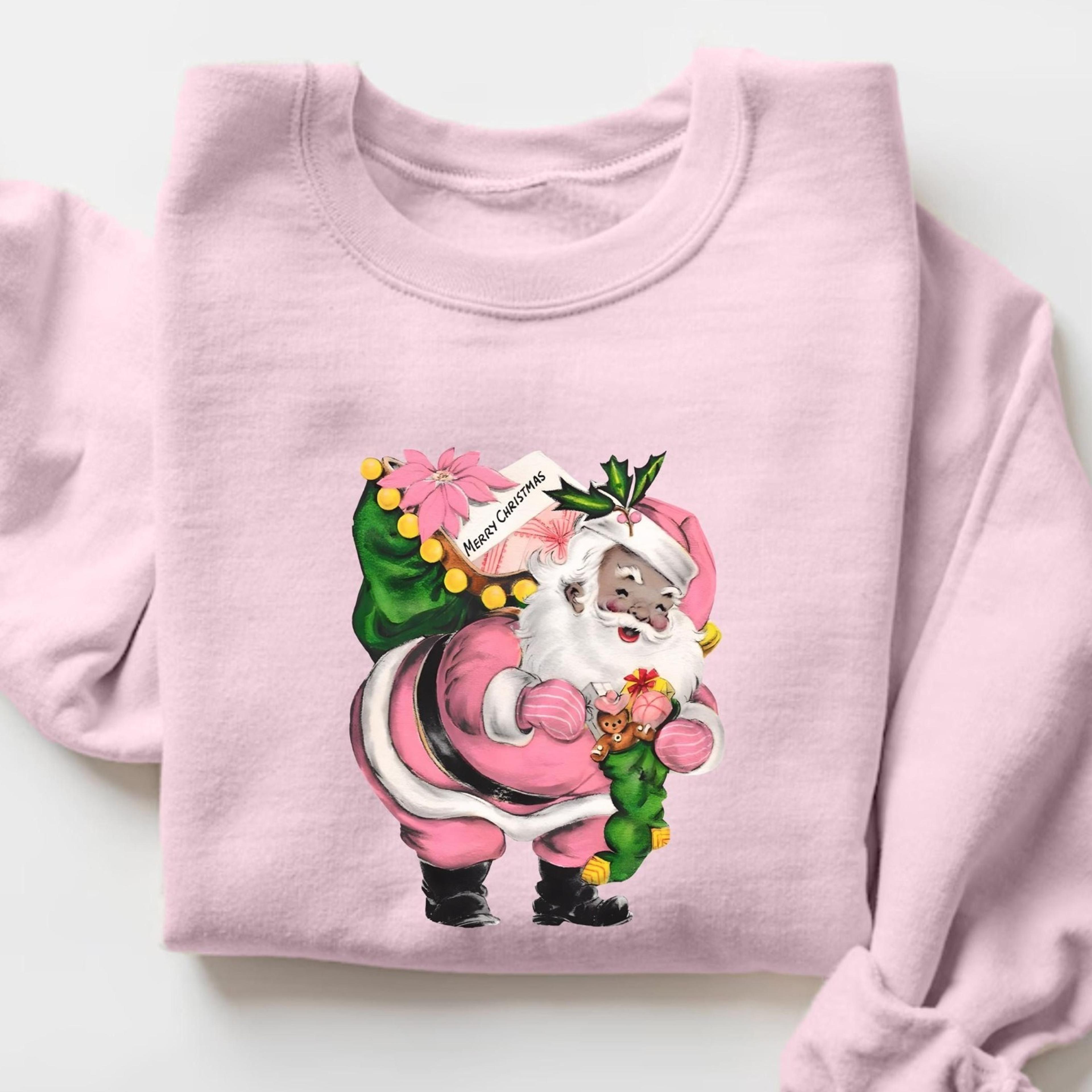 black santa shirt, christmas shirt, african american santa shirt, christmas gift shirts, black santa holiday shirt, cute