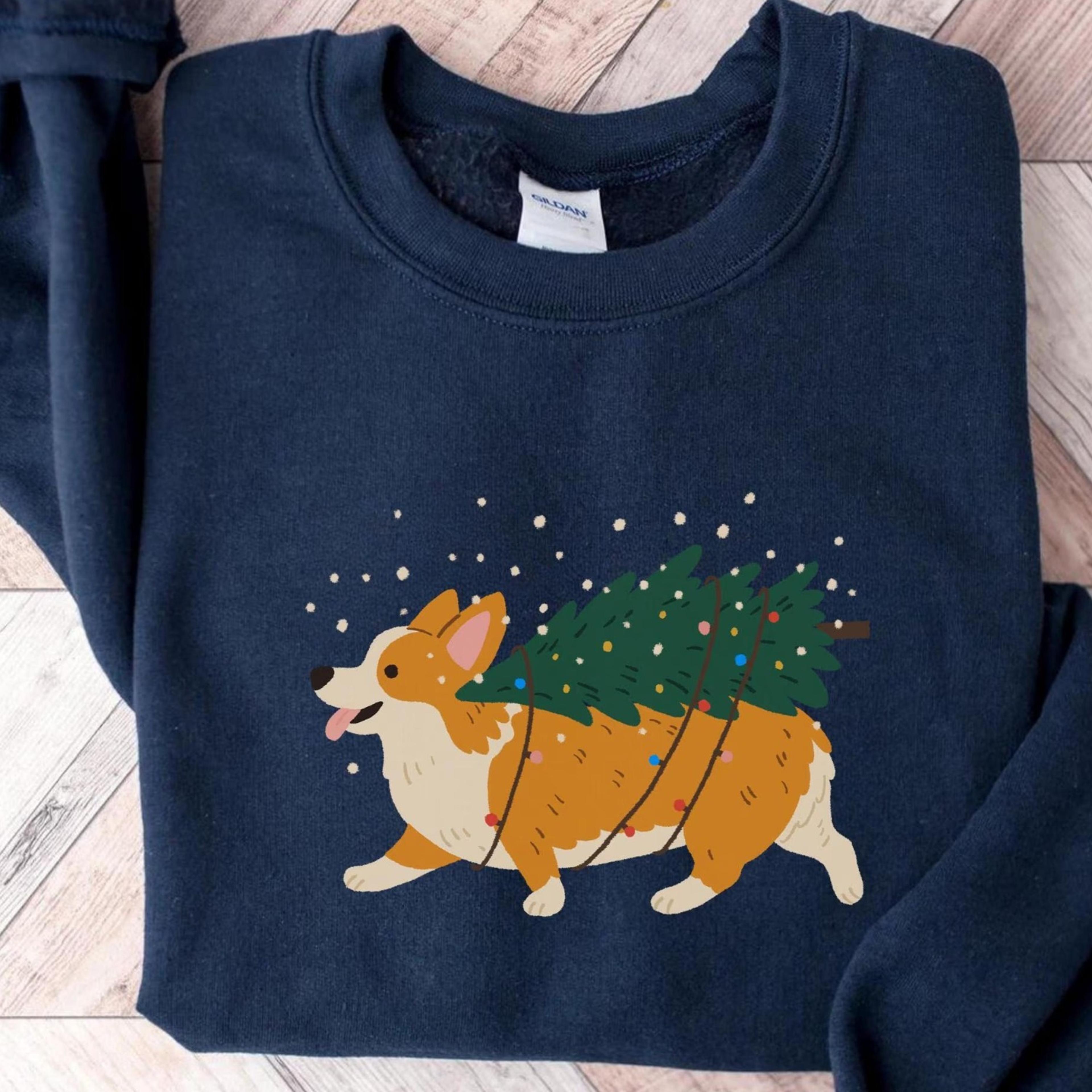 corgi christmas sweatshirt, holiday dog lover tshirt, cute corgi xmas hoodie, corgi dog mom gift, corgi christmas, corgi