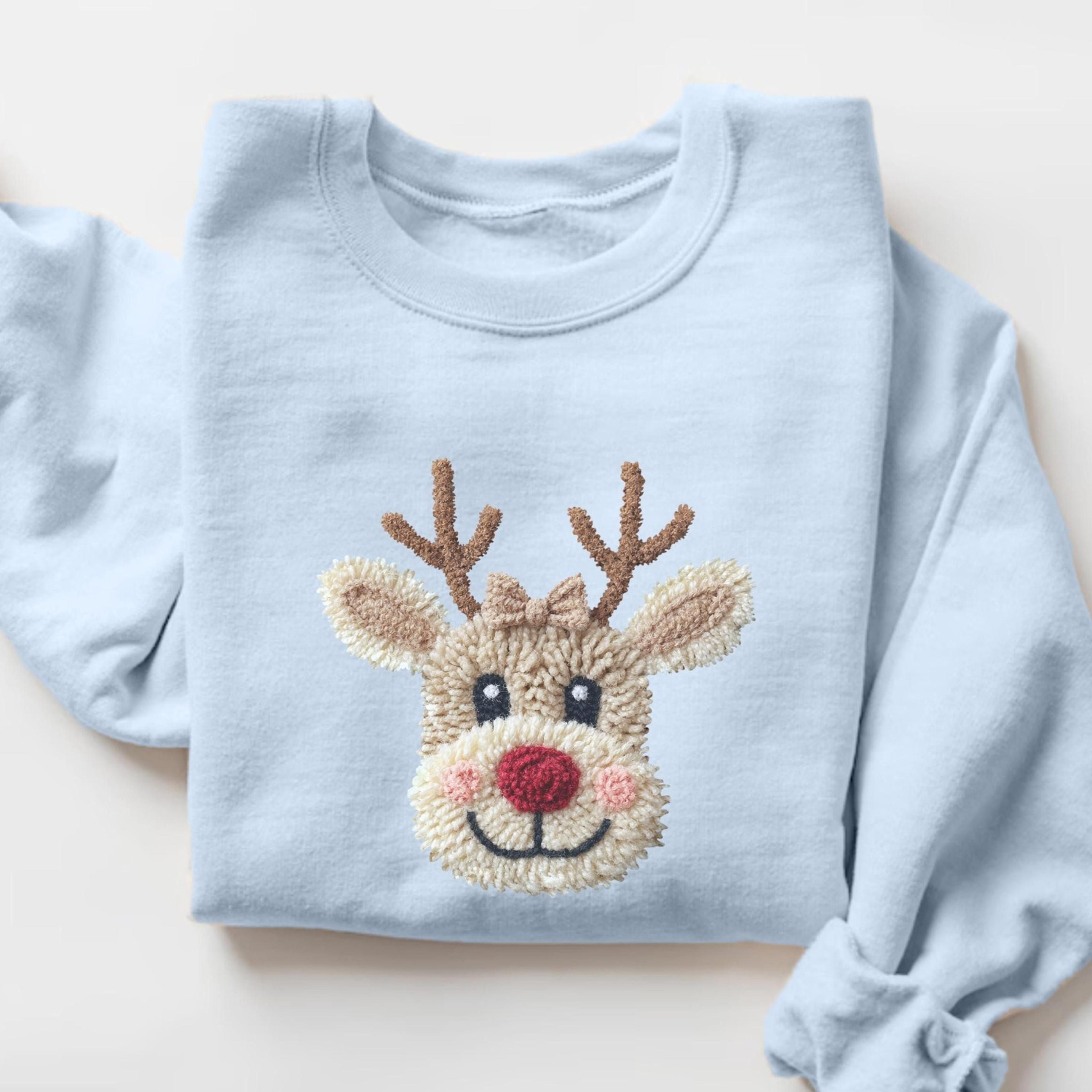 christmas reindeer sweatshirt, christmas sweatshirt, christmas sweater, christmas shirt, holiday gift, christmas family