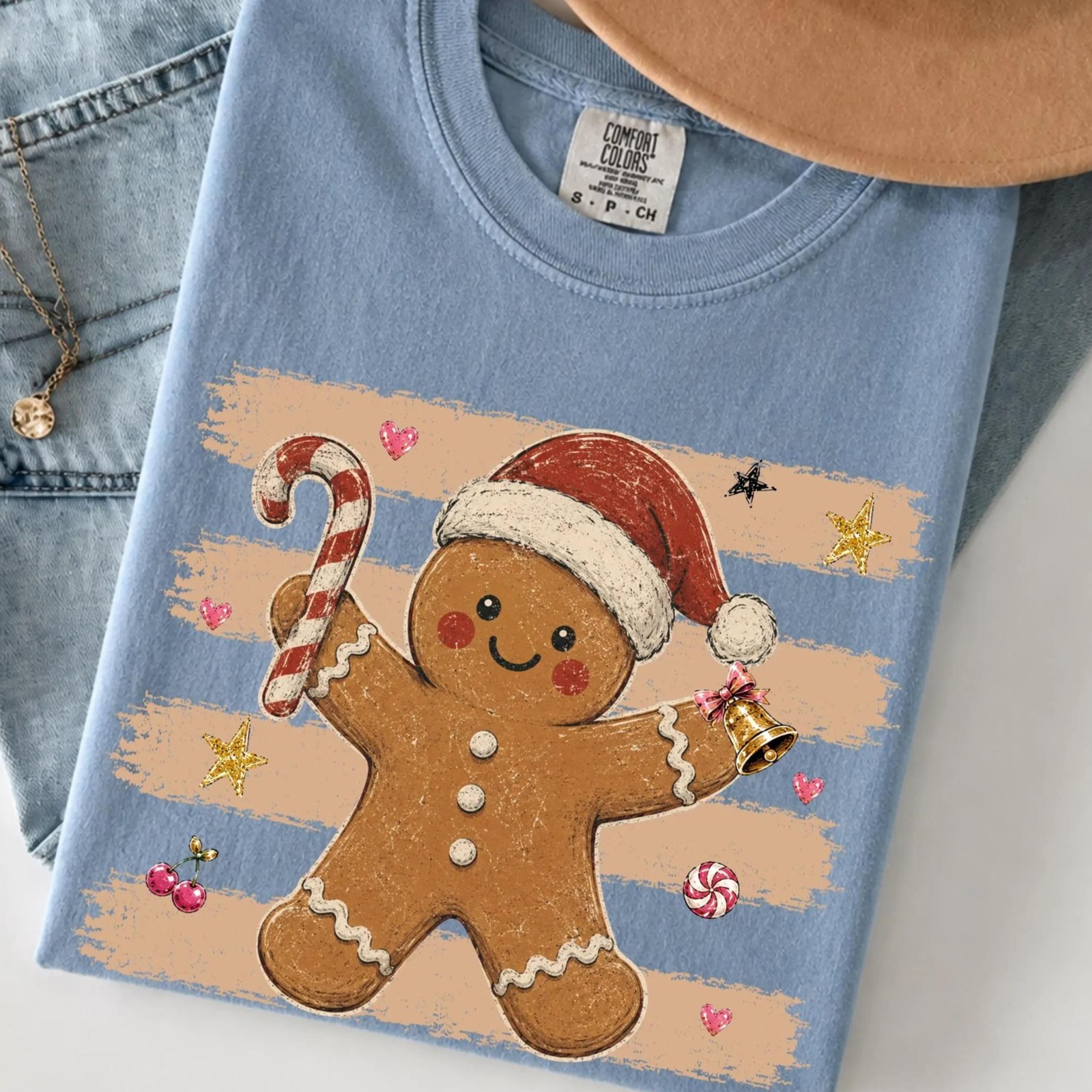 gingerbread christmas shirt cute gingerbread cookie tee christmas graphic shirt holiday baking shirt christmas gift for