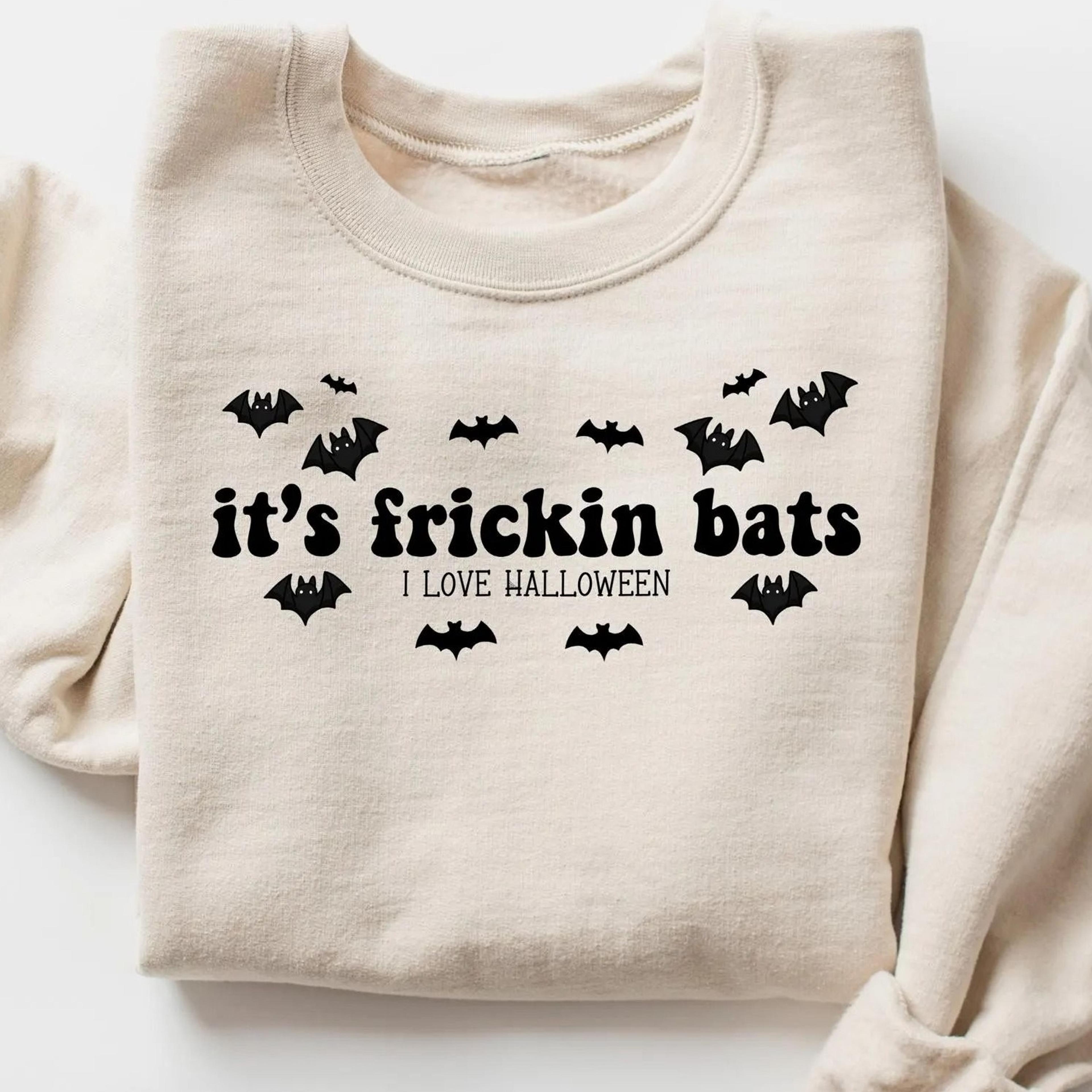 it's frickin bats sweatshirt, halloween sweater, spooky season tshirt, halloween crewneck, halloween bat tee, scary hall