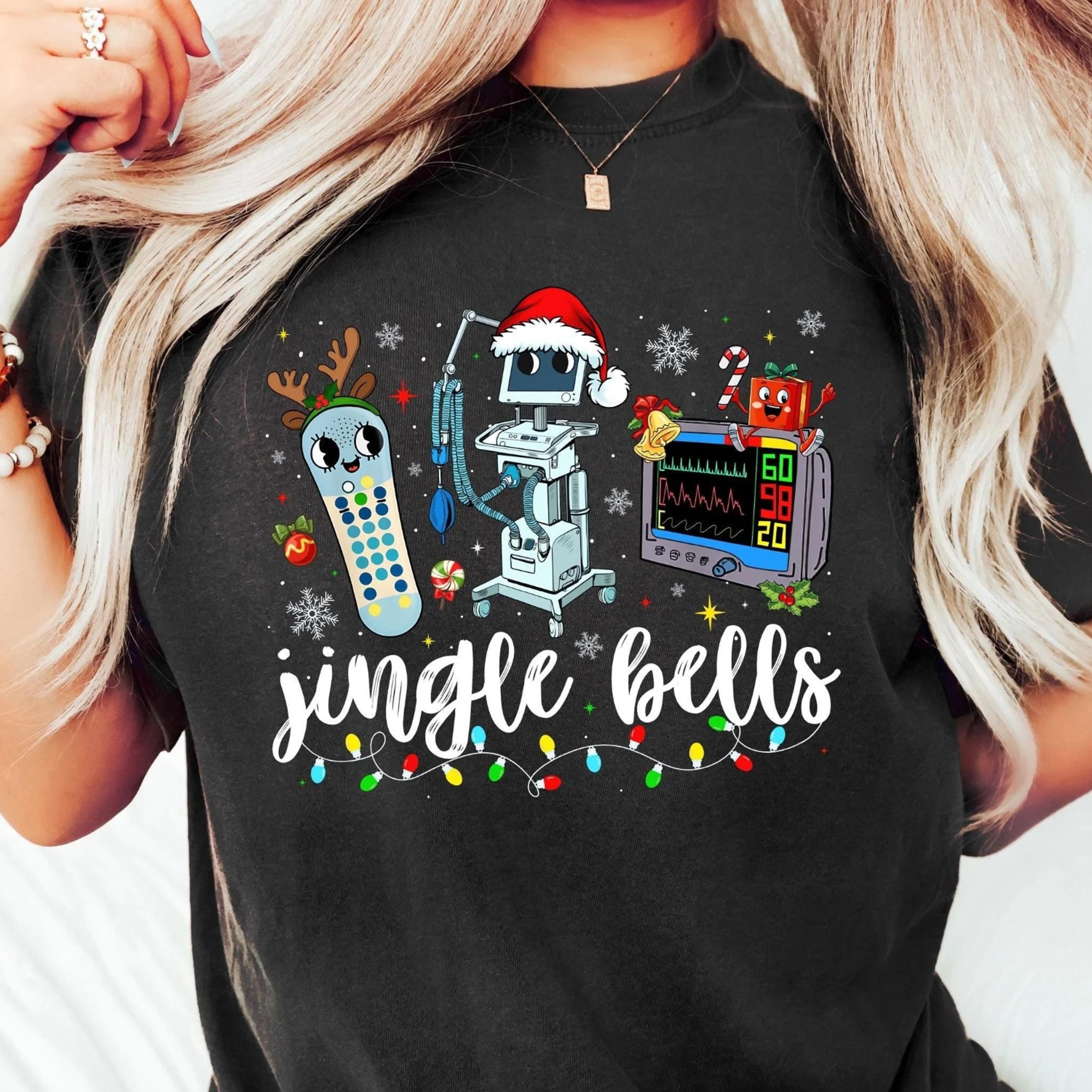 christmas nurse shirt, jingle bells nurse sweatshirt, funny christmas nurse shirts, er nurse sweater, christmas
