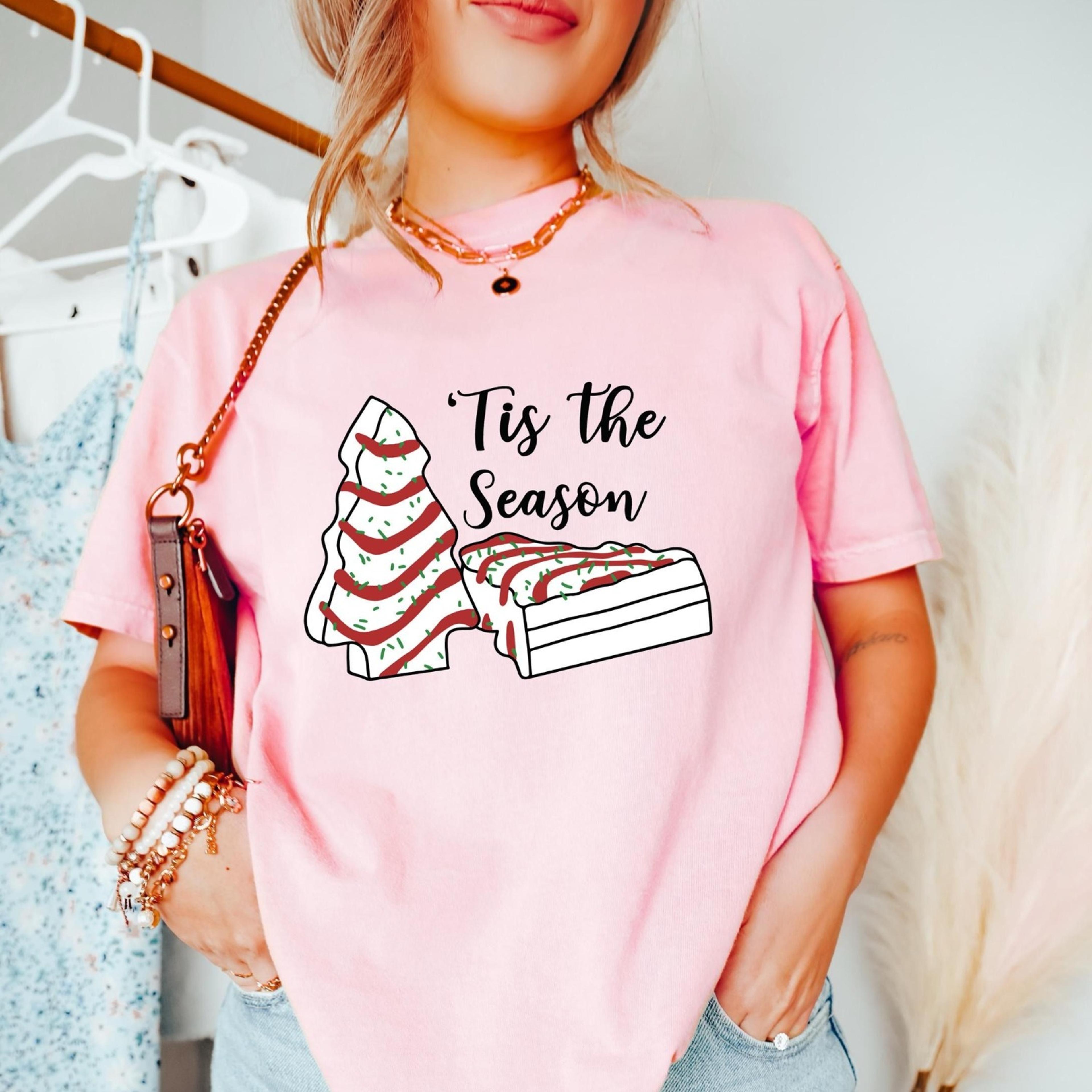 christmas tree cake shirt comfort holiday tee
