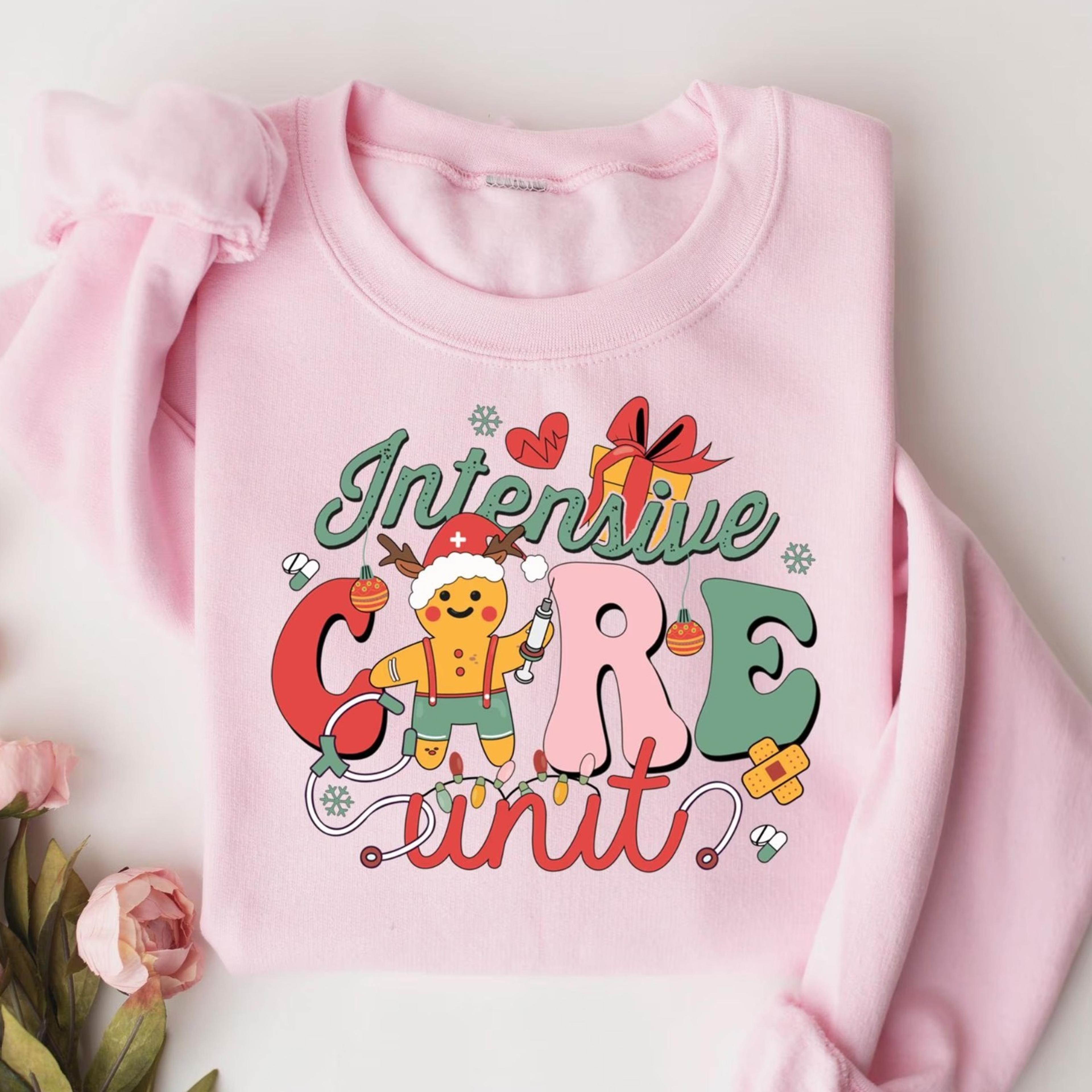 intensive care unit christmas shirt, icu nurse christmas sweatshirt, nicu christmas gift, icu nurse holiday t-shirt