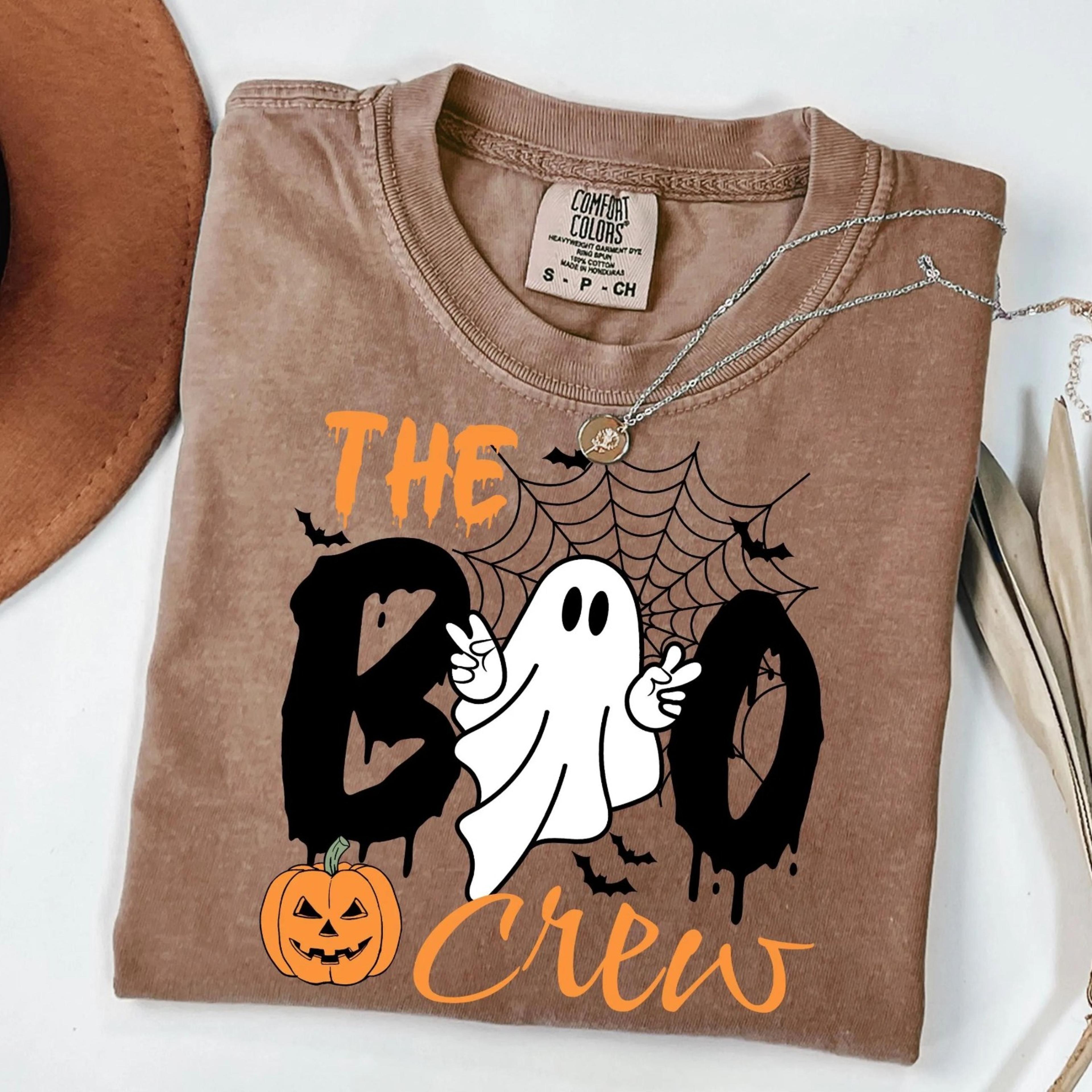 the bo the boo crew shirt, spooky season tee, halloween crew shirt, spooky season tee, halloween apparel