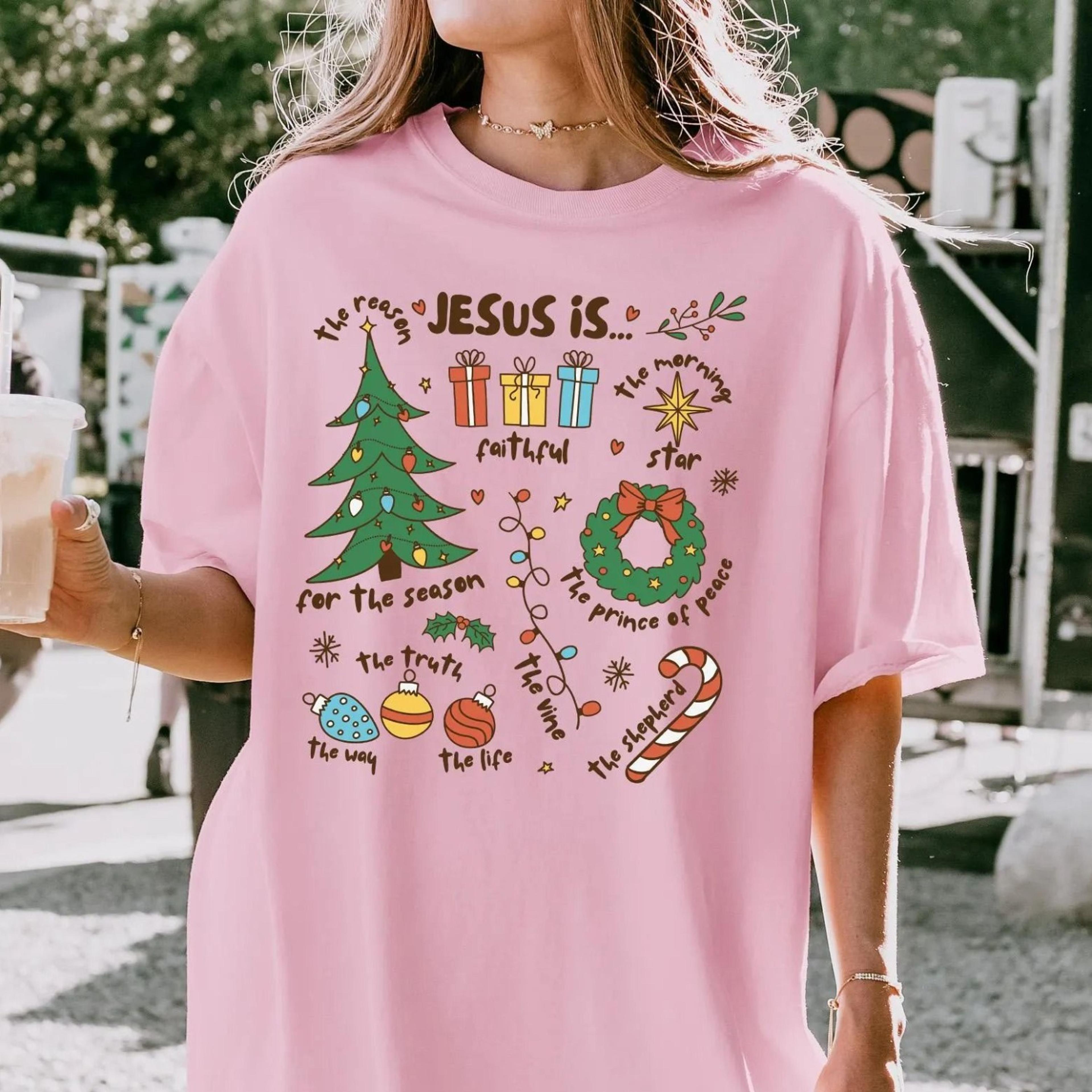 christmas sweatshirt, jesus is the reason tshirt, retro christmas sweater, christian christmas shirt, retro nativity tee