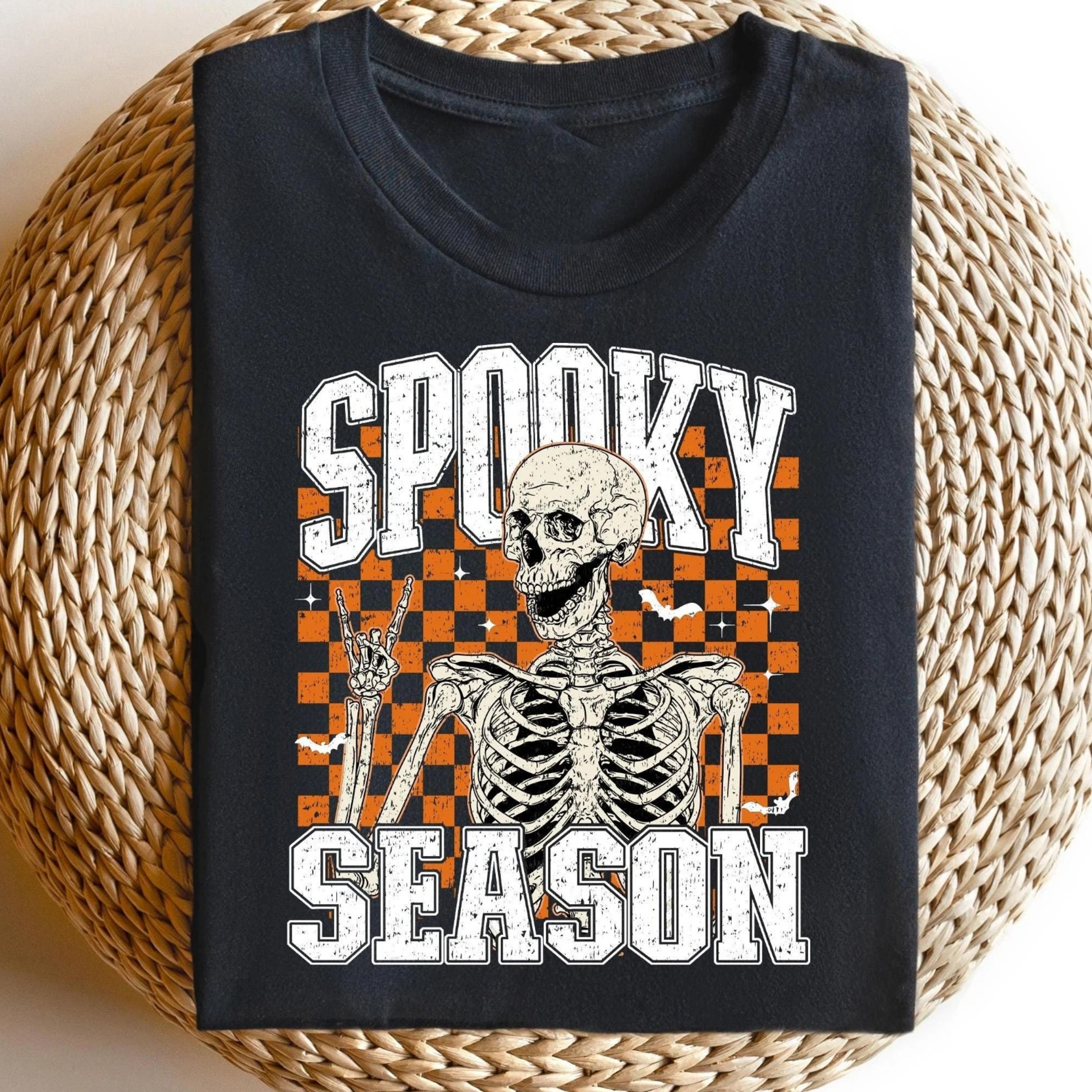 spooky season sweatshirt, retro spooky shirt, spooky halloween gift, halloween shirt, cozy season shirt, cute fall shirt
