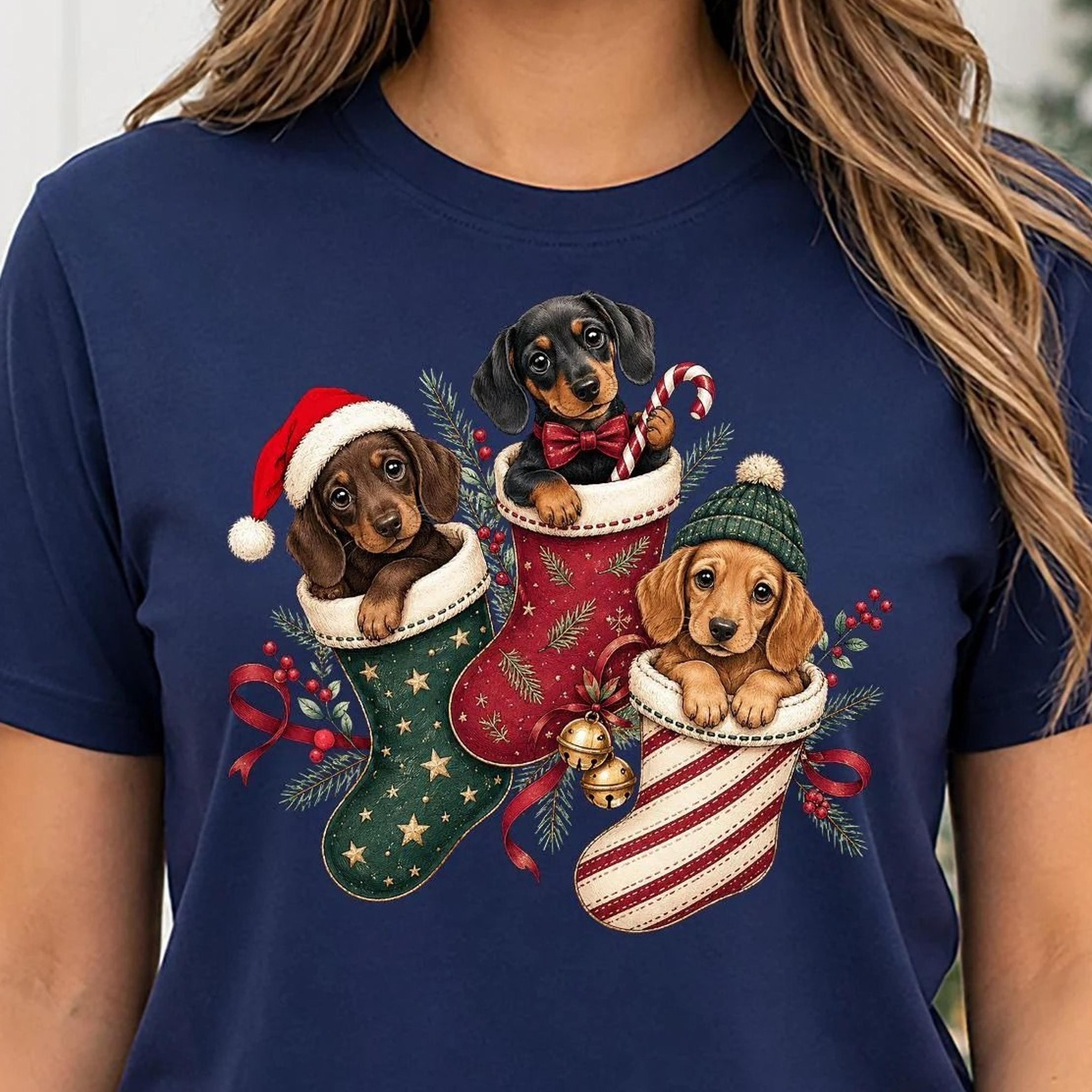 dachshund christmas shirt, wiener dog christmas shirt, cute doxie holiday shirt, christmas dog shirt