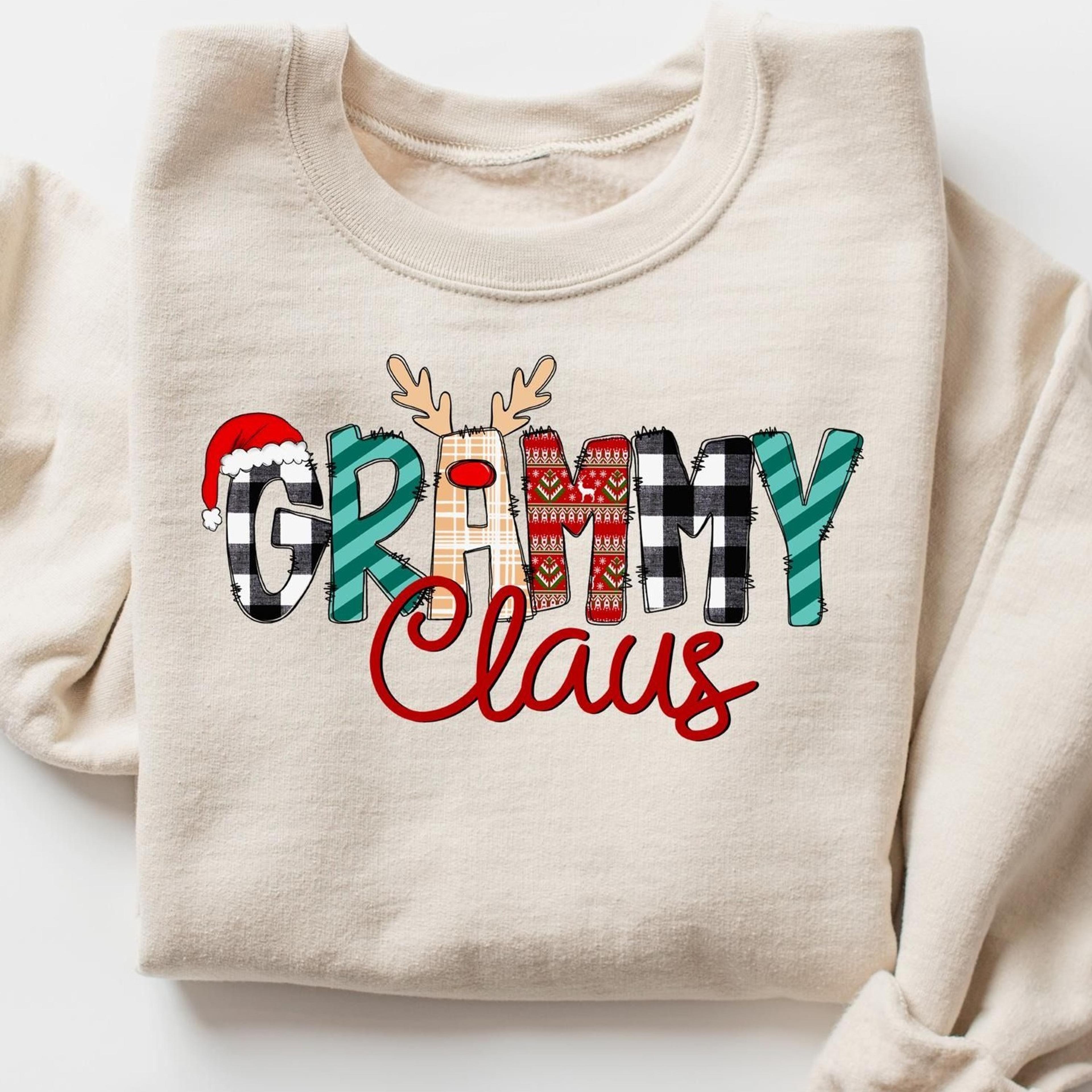 grammy claus sweatshirt, grammy christmas shirt, christmas gift for grandma, grammy claus shirt, grandma christmas