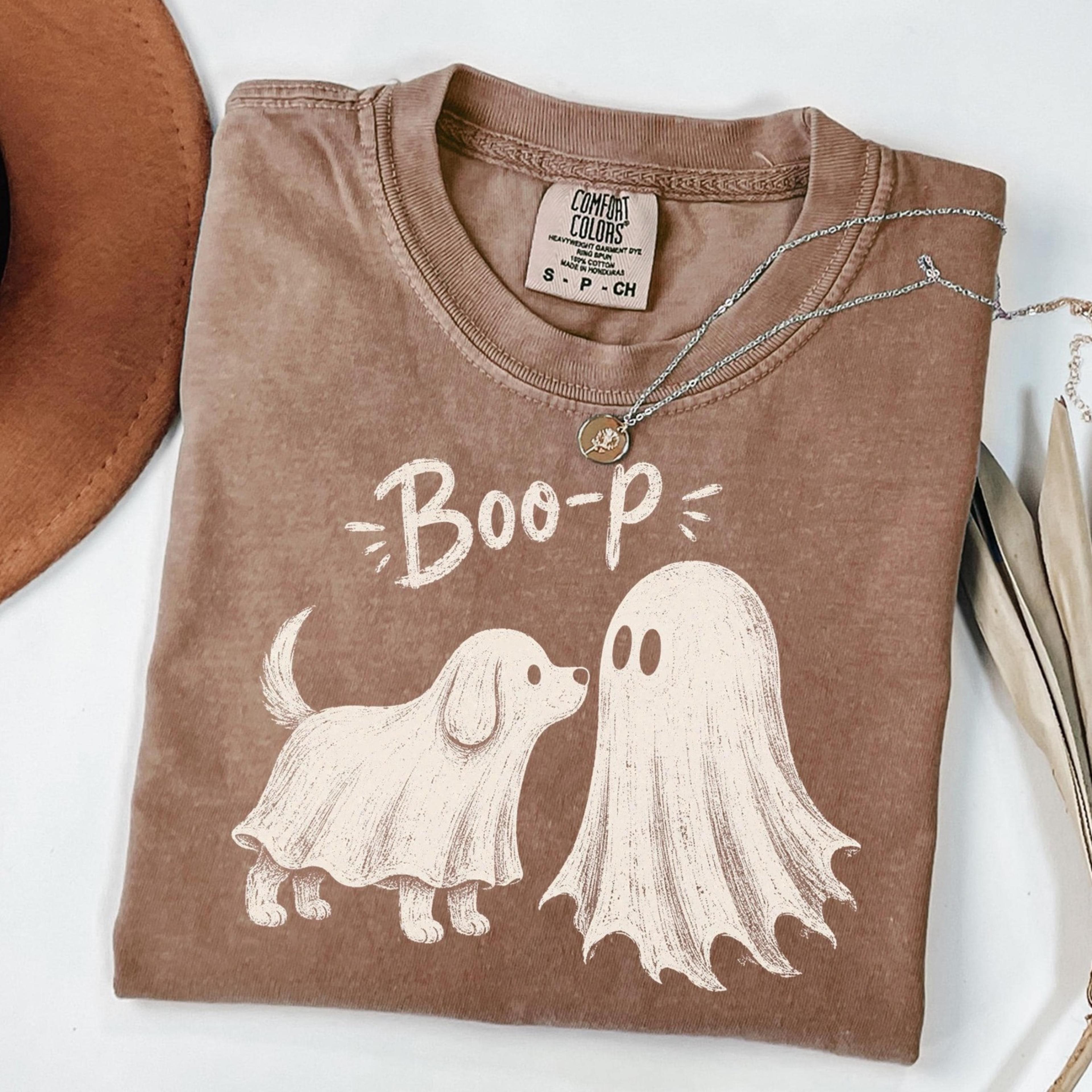 ghost boop shirt, funny halloween dog shirt, cute ghost dog tee, boop halloween