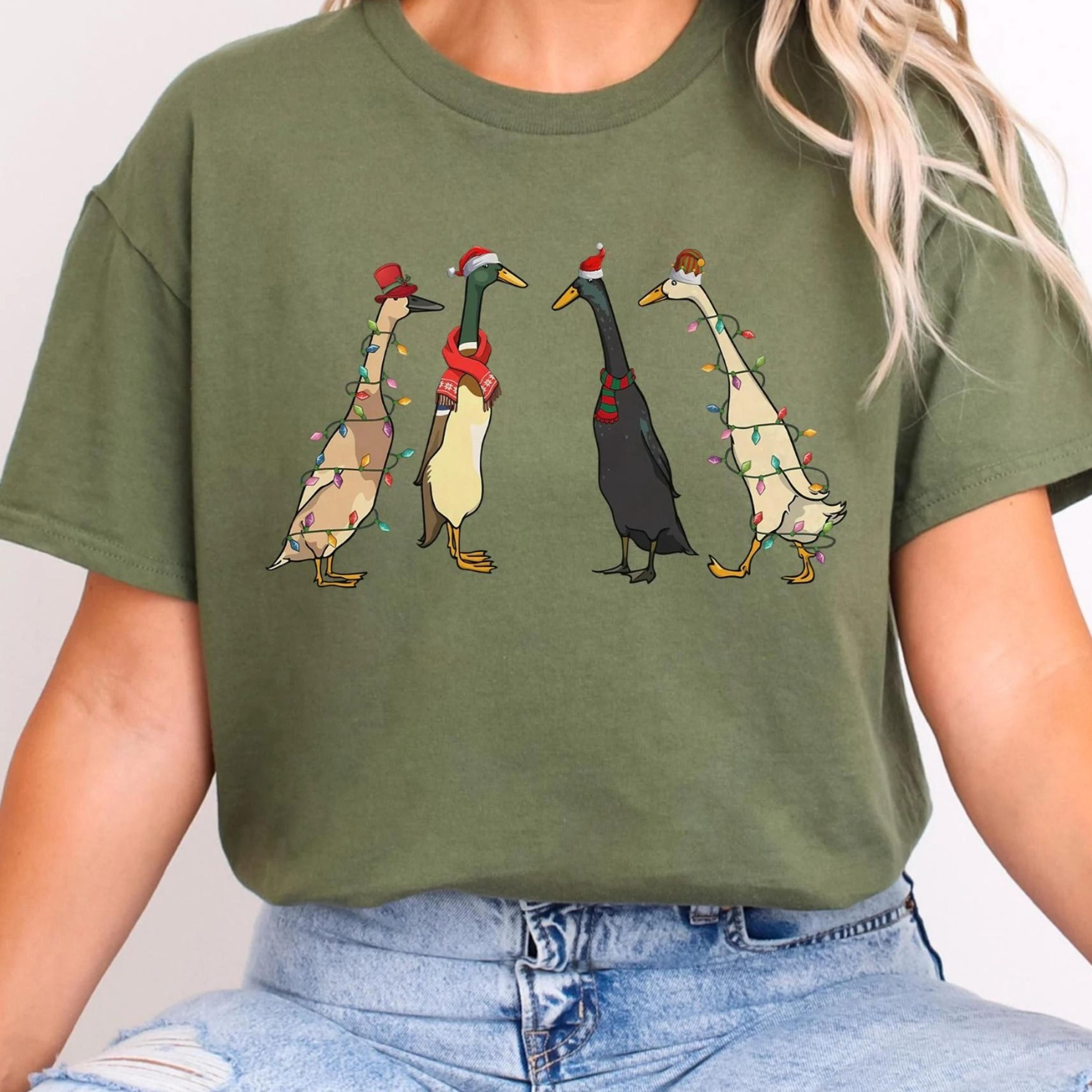 christmas geese sweatshirt, funny goose lover xmas shirt, holiday farm , animal christmas gift, goose christmas