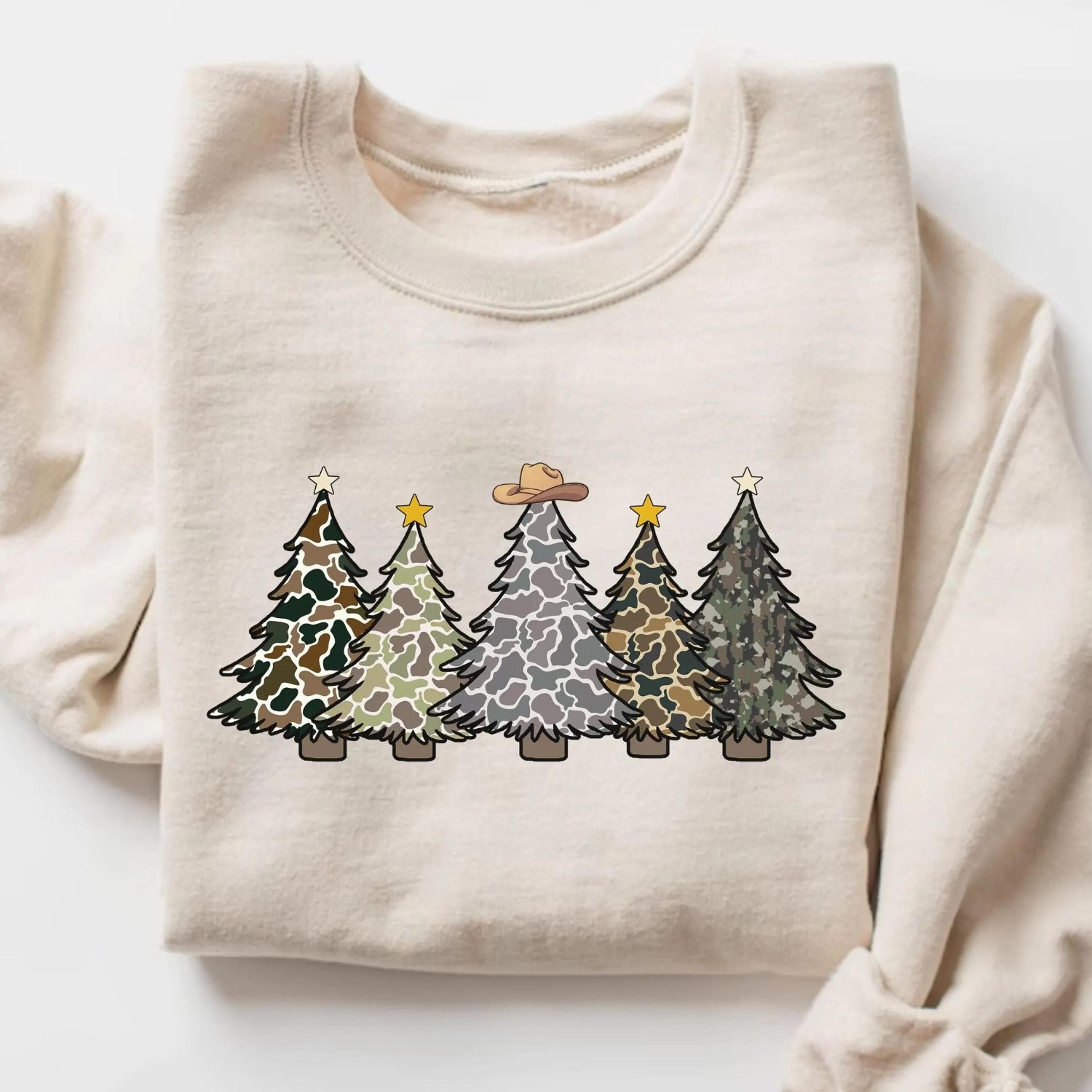 camo christmas tree sweatshirt, funny hunter xmas shirt, rustic country holiday hoodie, outdoors christmas gift
