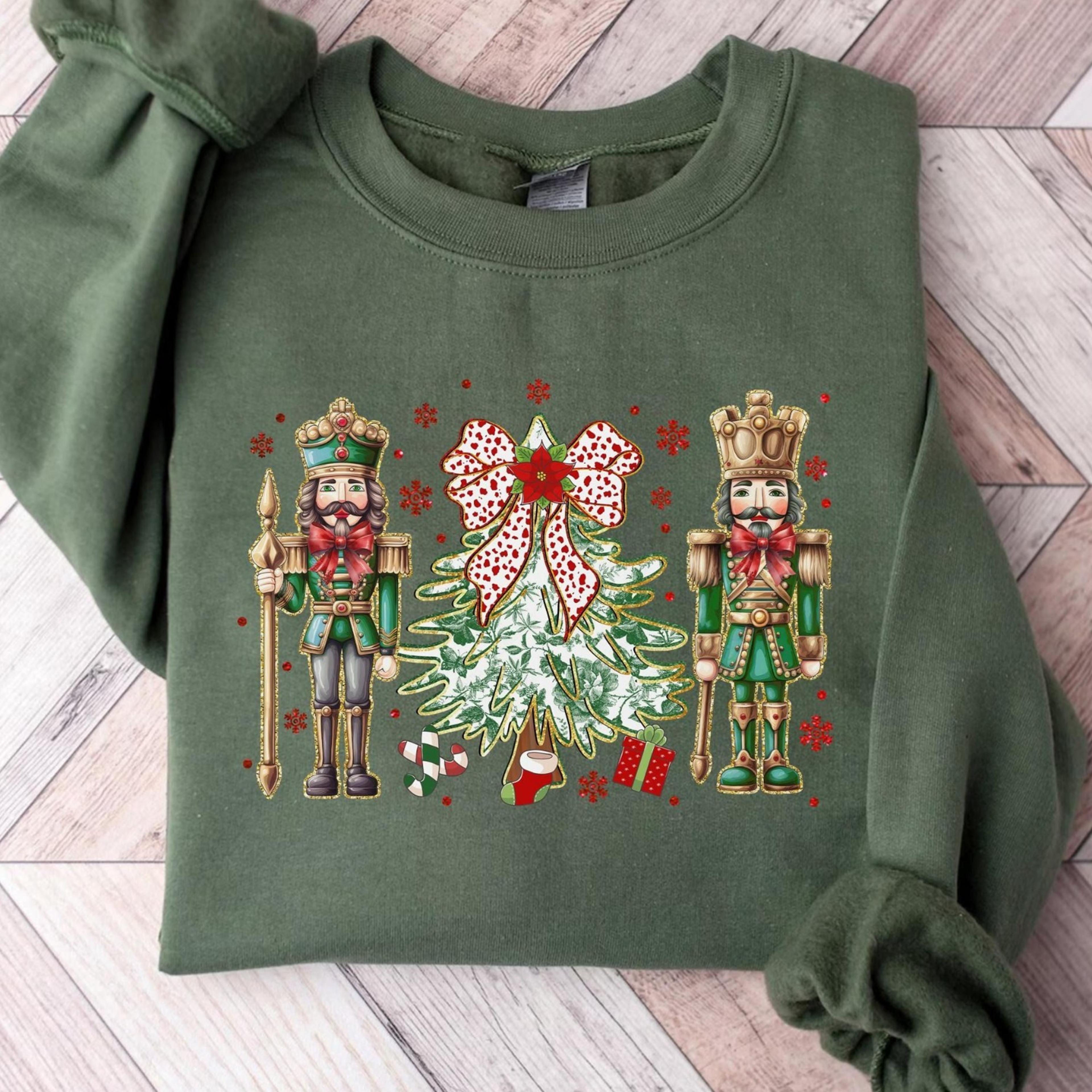 nutcracker christmas sweatshirt, holiday nutcracker xmas shirt, cute nutcracker hoodie, festive christmas gift