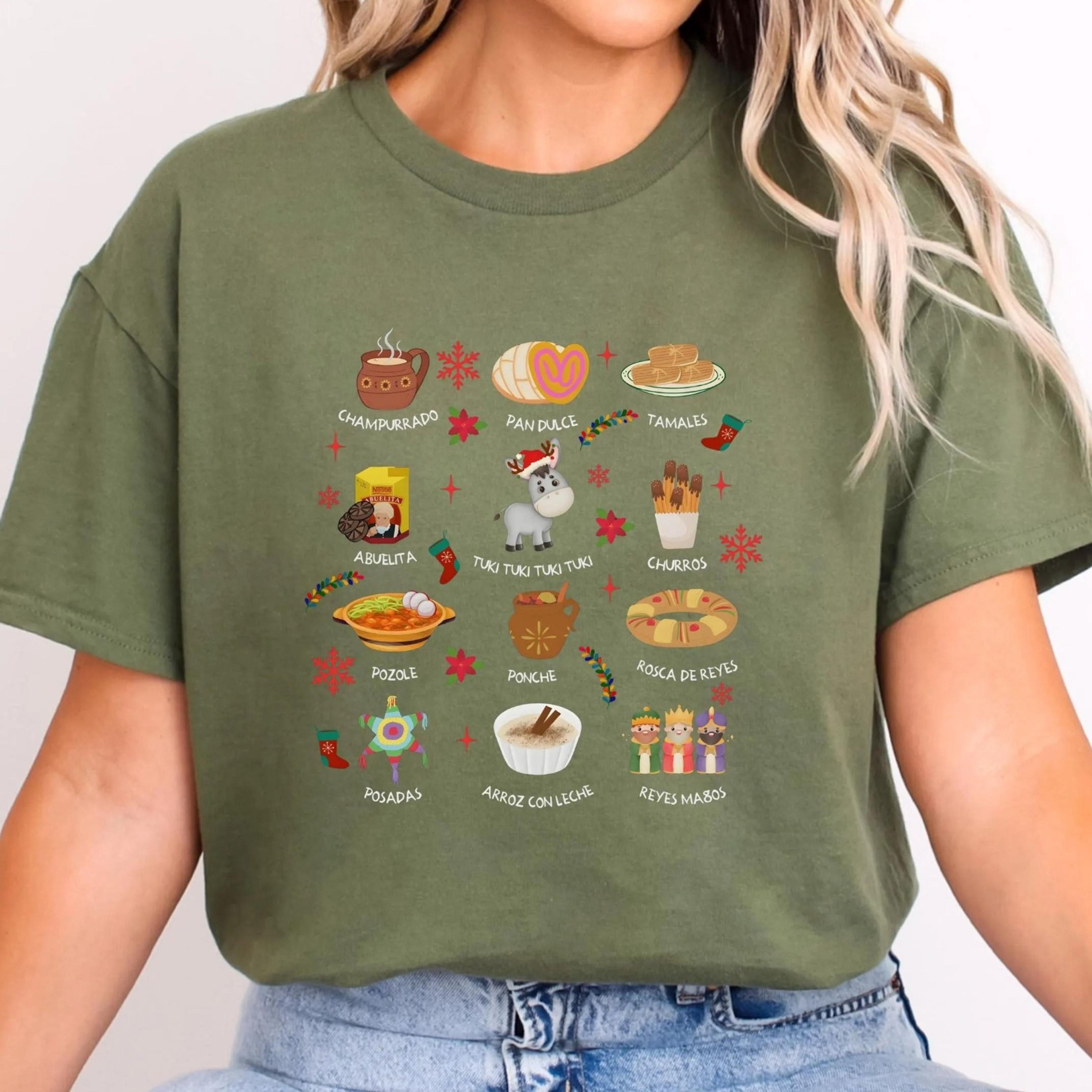 mexican christmas sweatshirt, feliz navidad holiday shirt, latina christmas sweater, tamales shirt, gift for mexican
