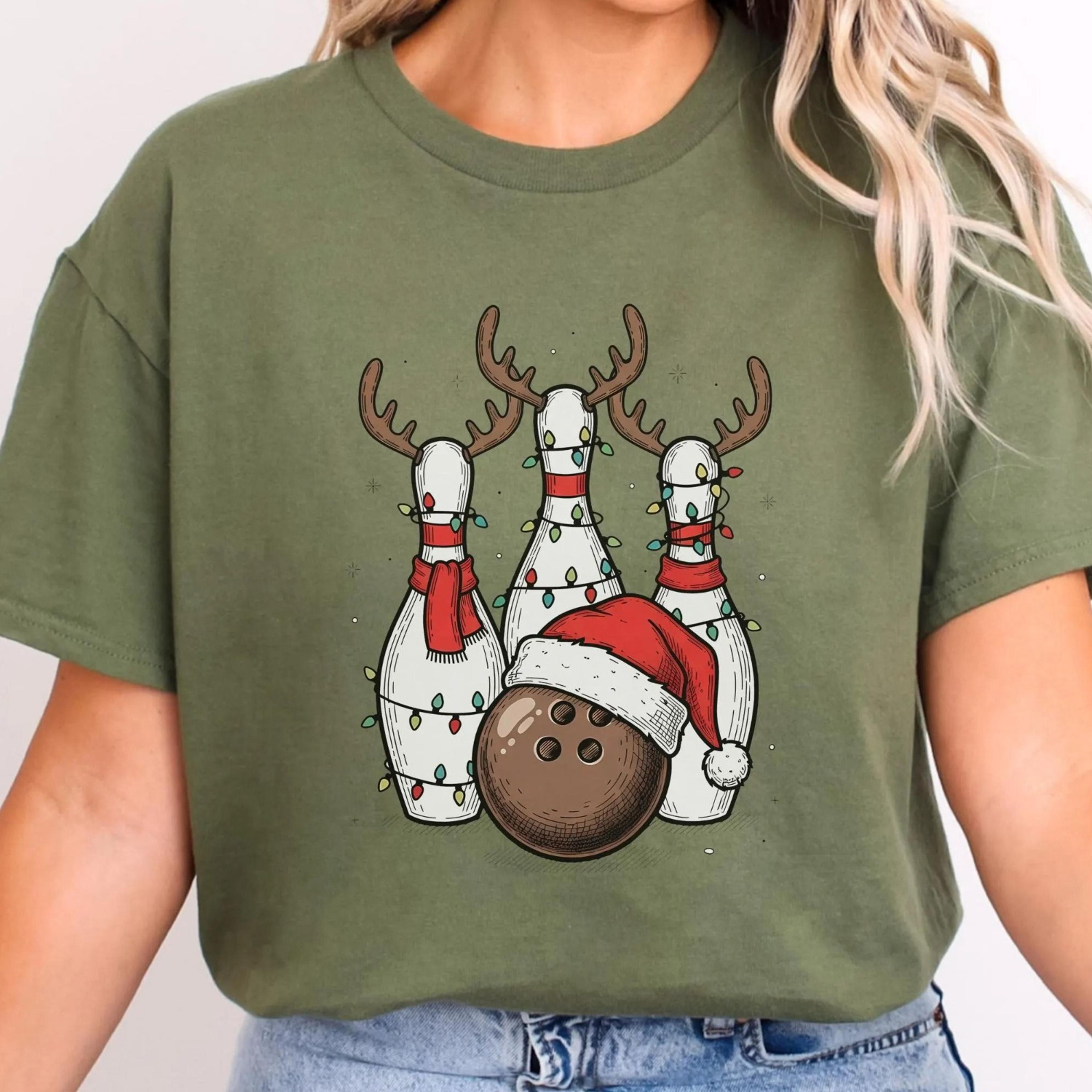 bowling christmas sweatshirt, bowling lover christmas sweater, gift for bowler, football sweatshirt, christmas