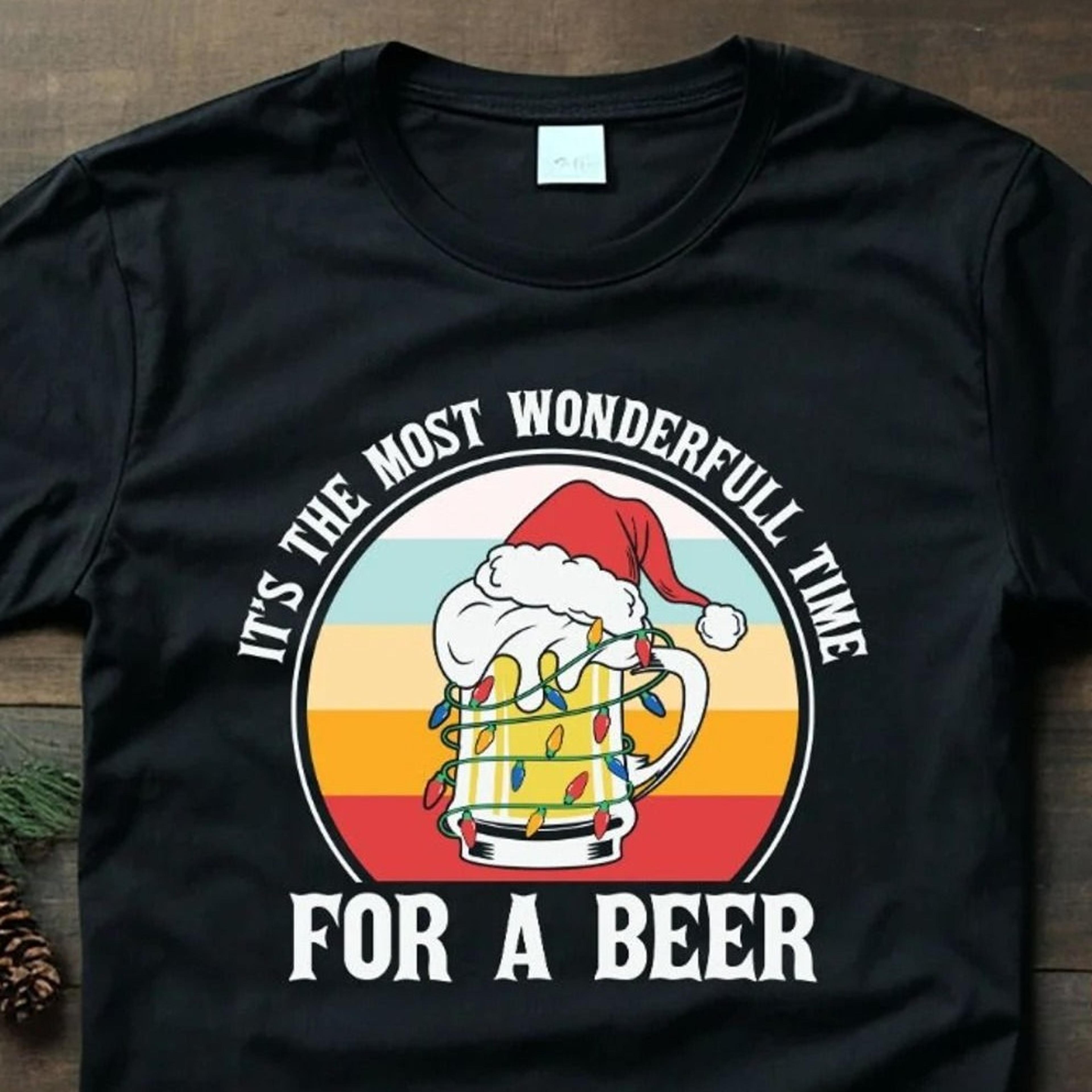funny christmas beer shirt holiday party tee