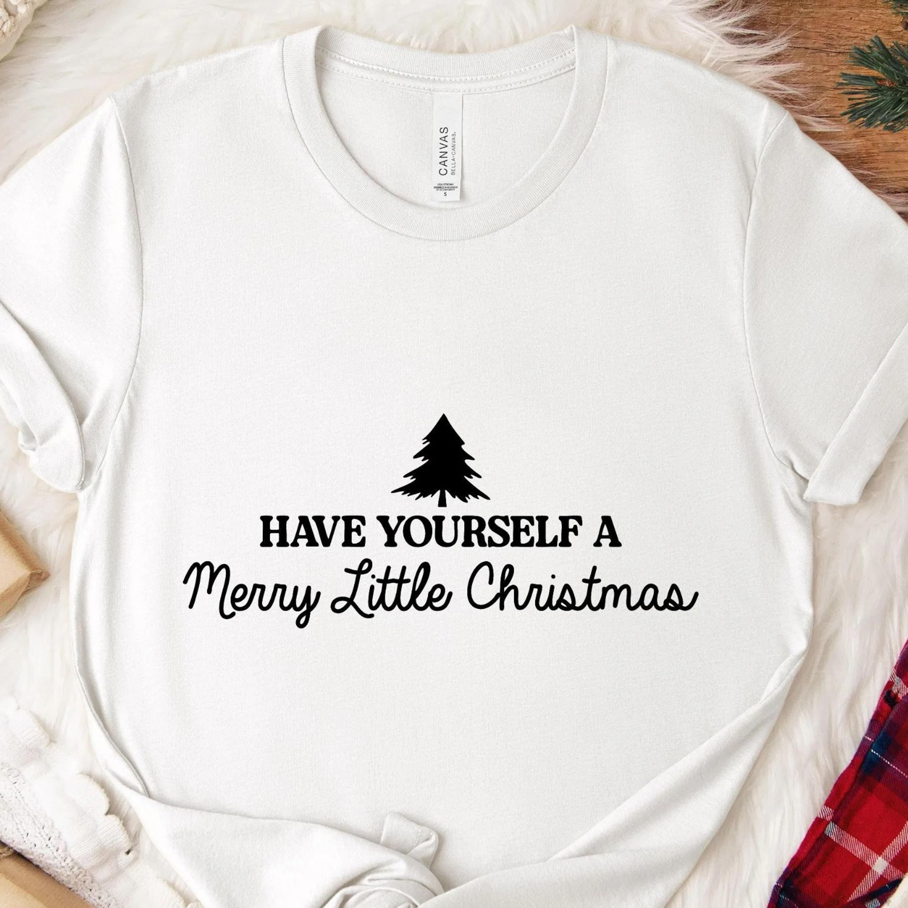 merry little christmas t-shirt festive holiday tee