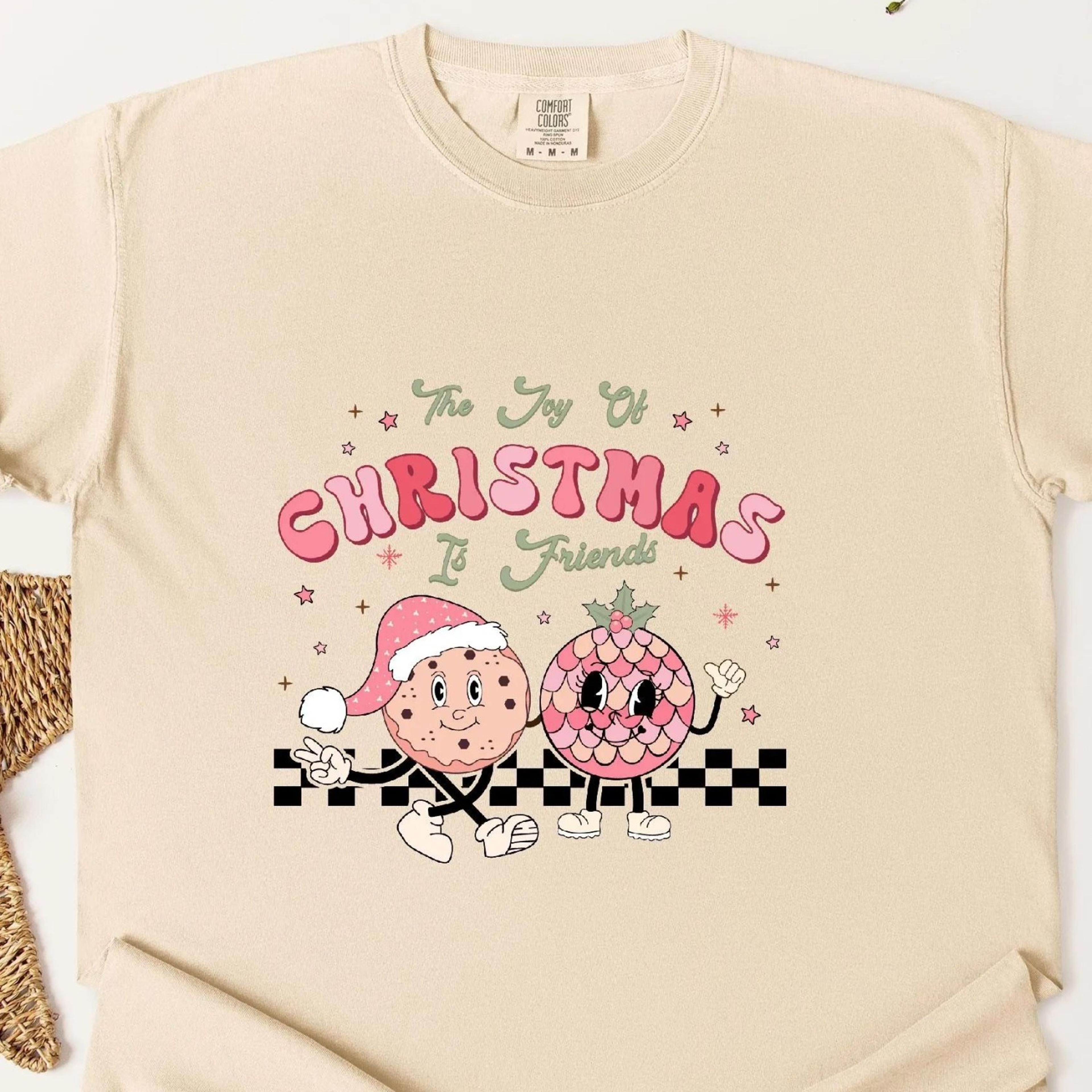 christmas friends t-shirt cozy holiday tee