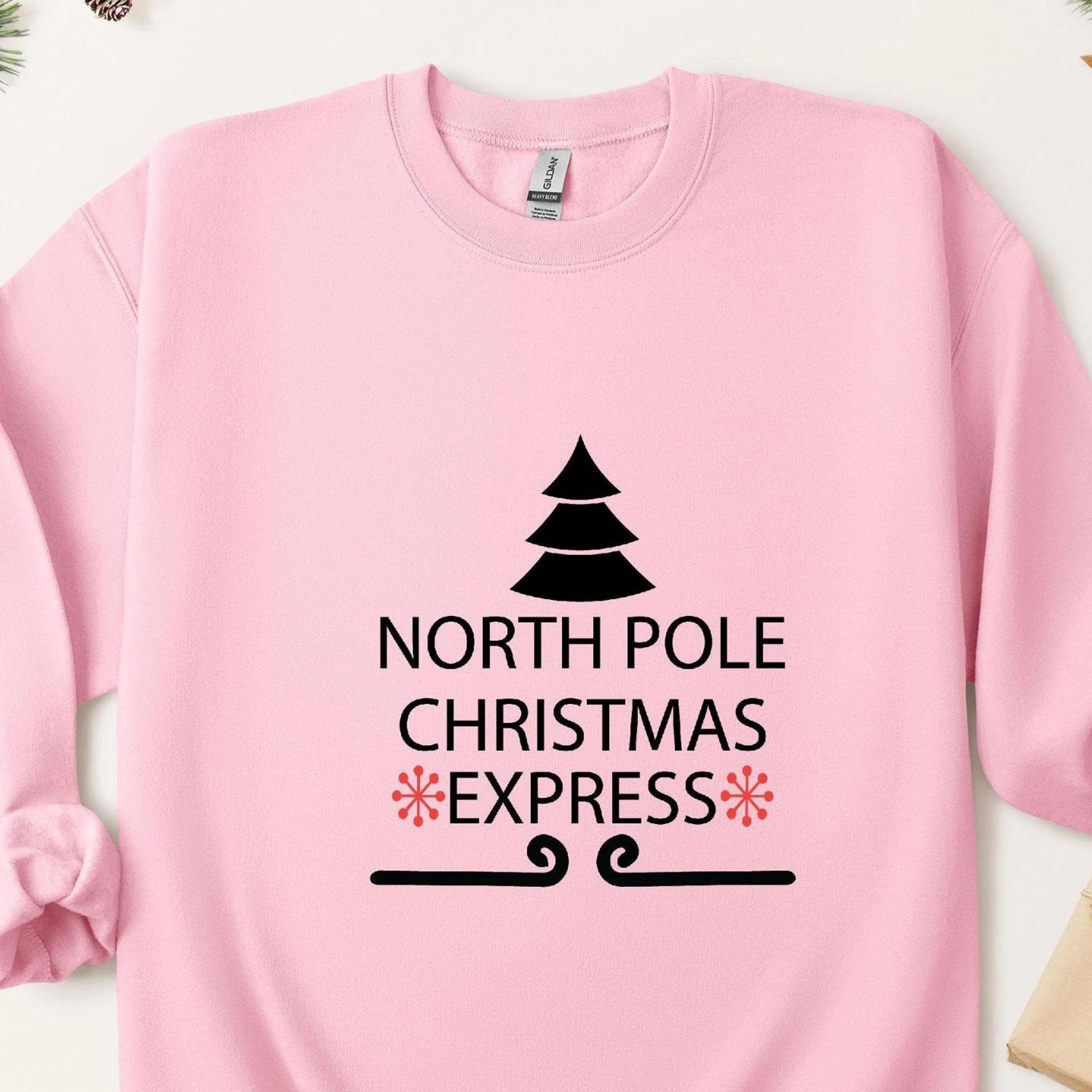 north pole christmas express sweatshirt holiday cheer