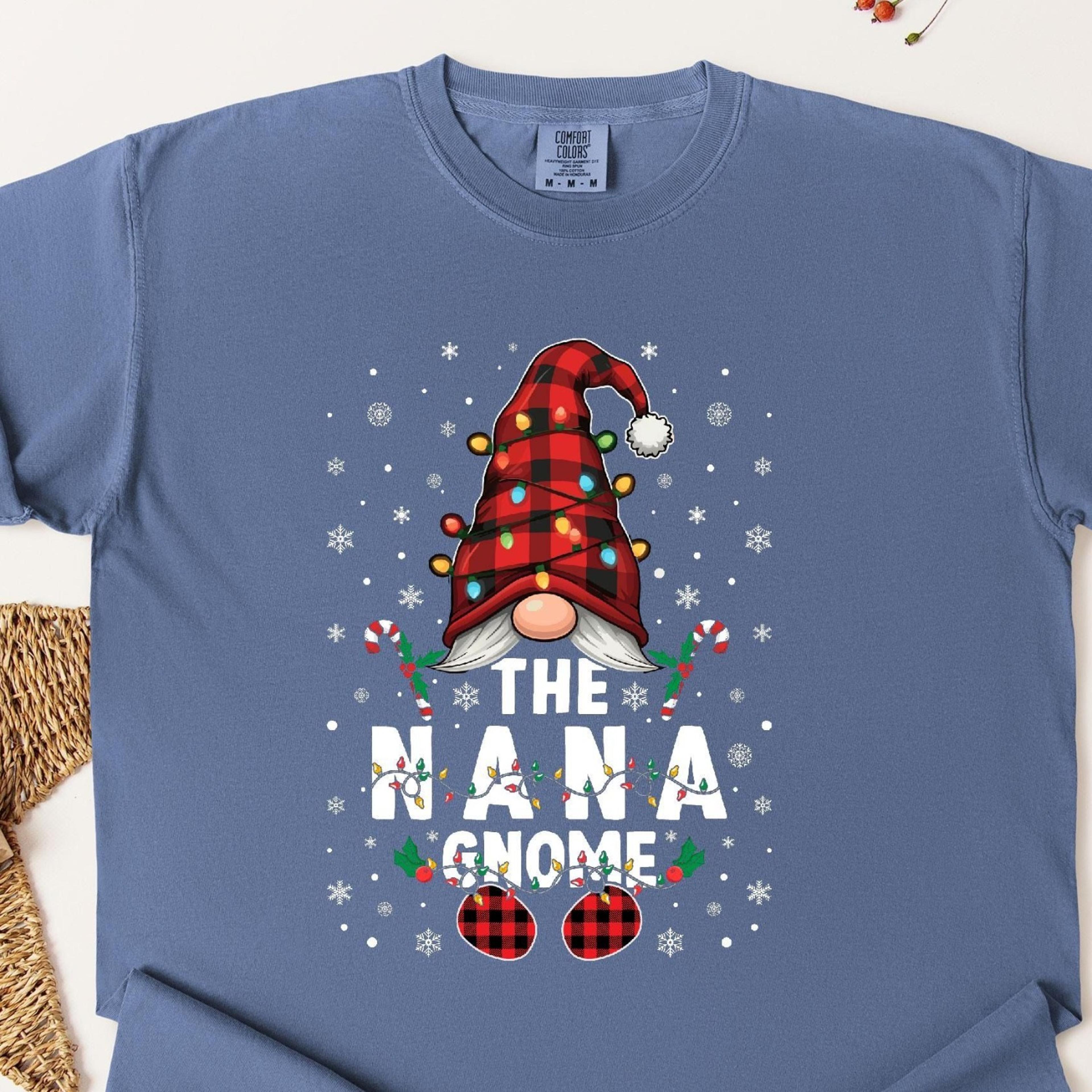nana gnome christmas shirt festive