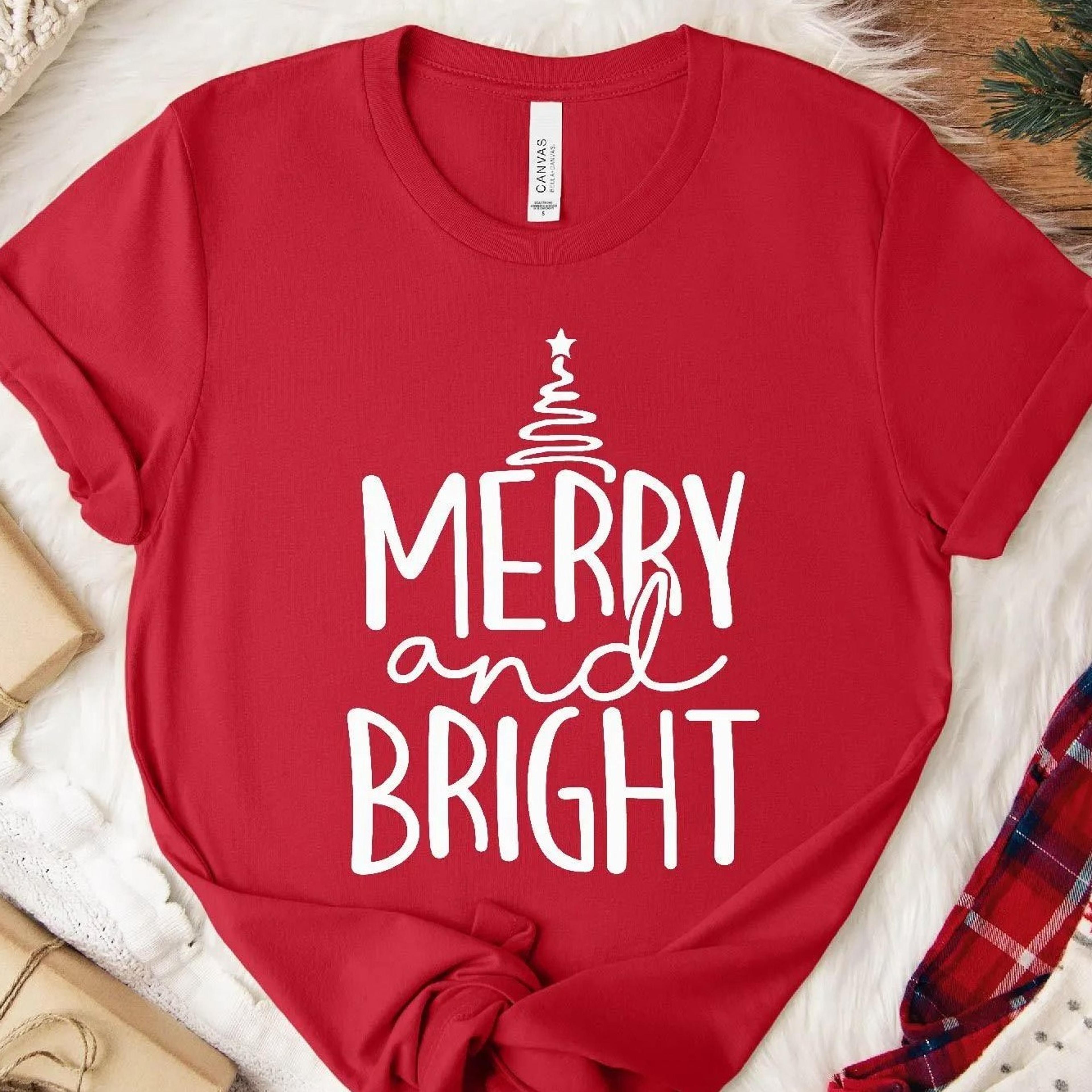 merry and bright christmas sweatshirt unisex holiday crewneck