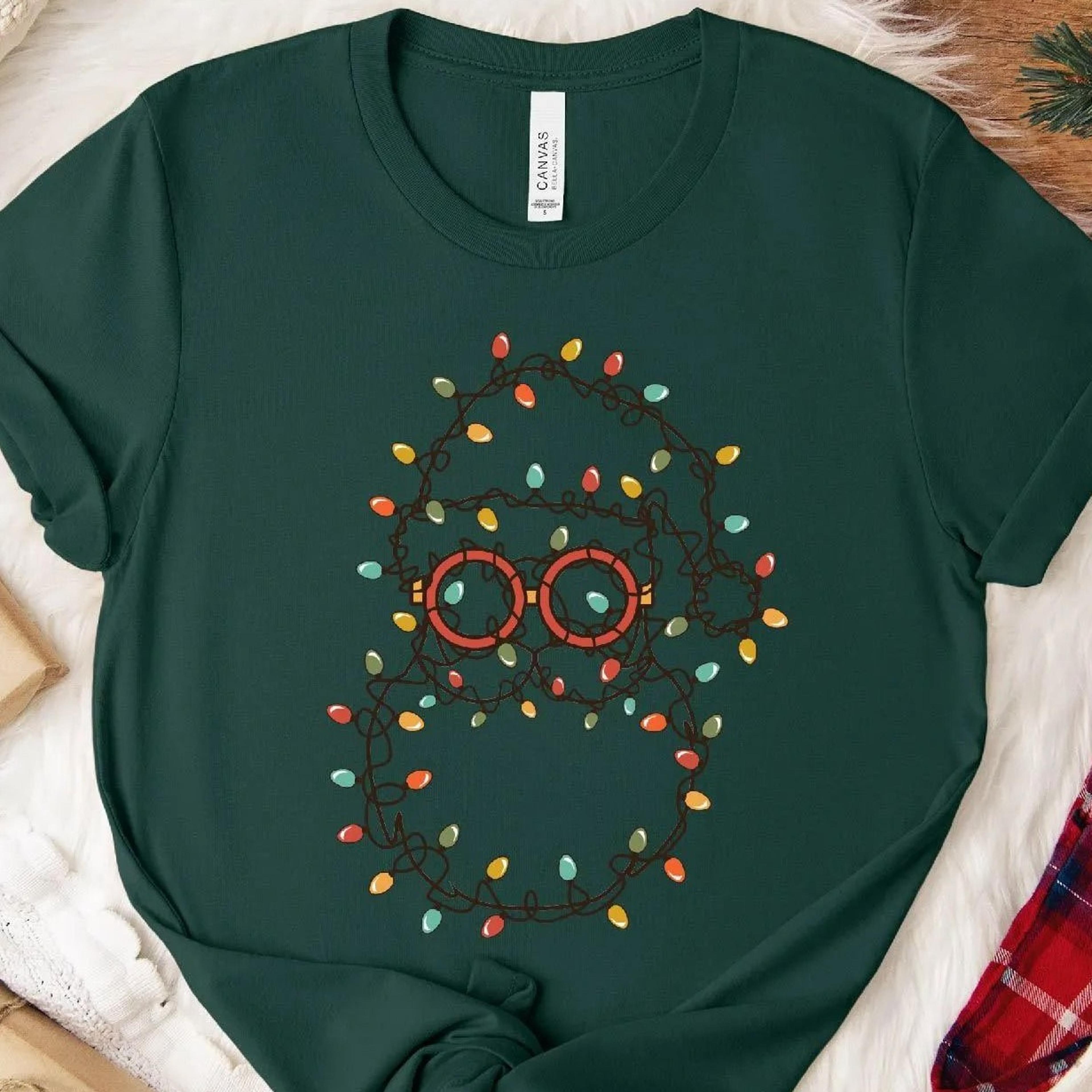 santa christmas lights sweatshirt fun holiday sweater