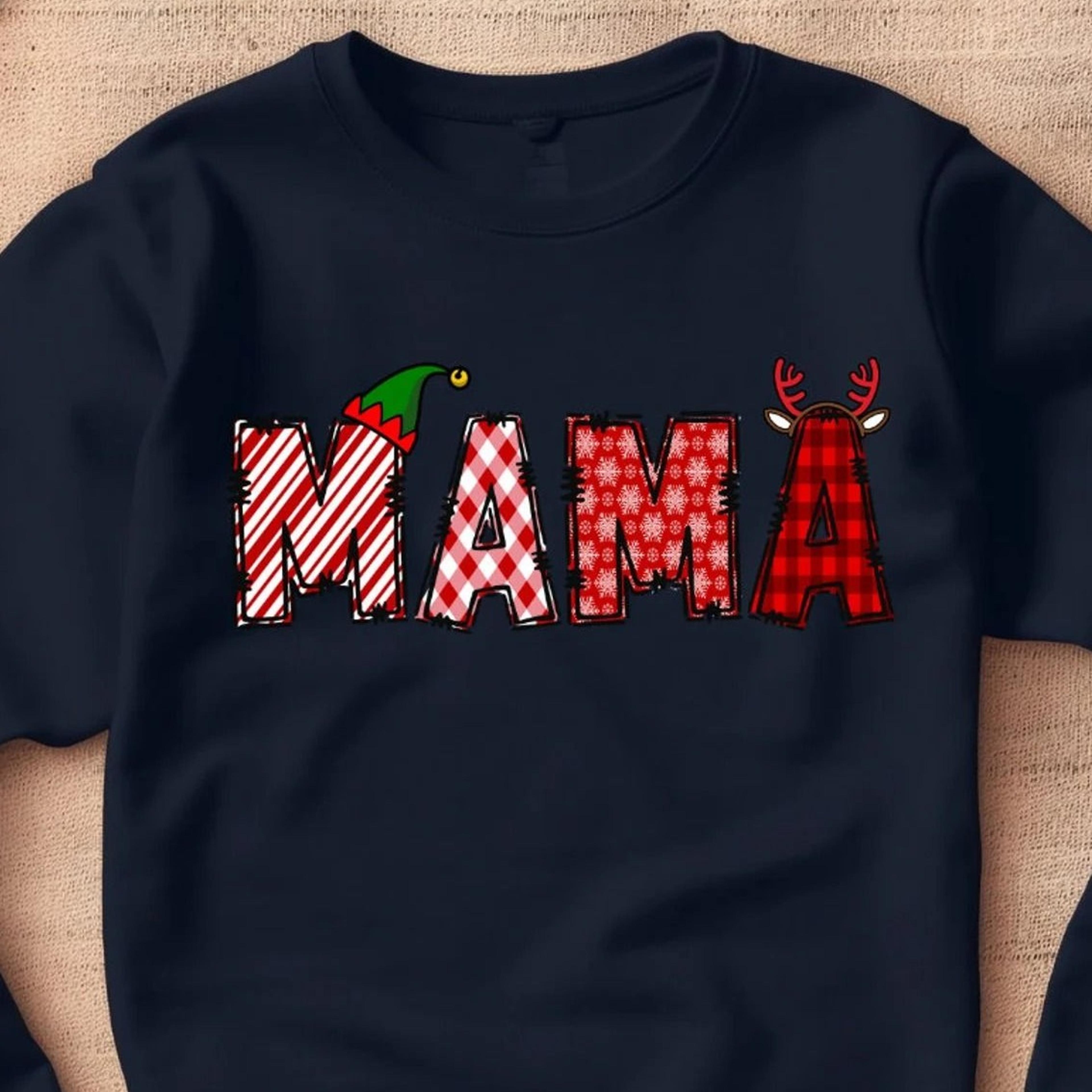 mama christmas shirt festive holiday mom sweatshirt