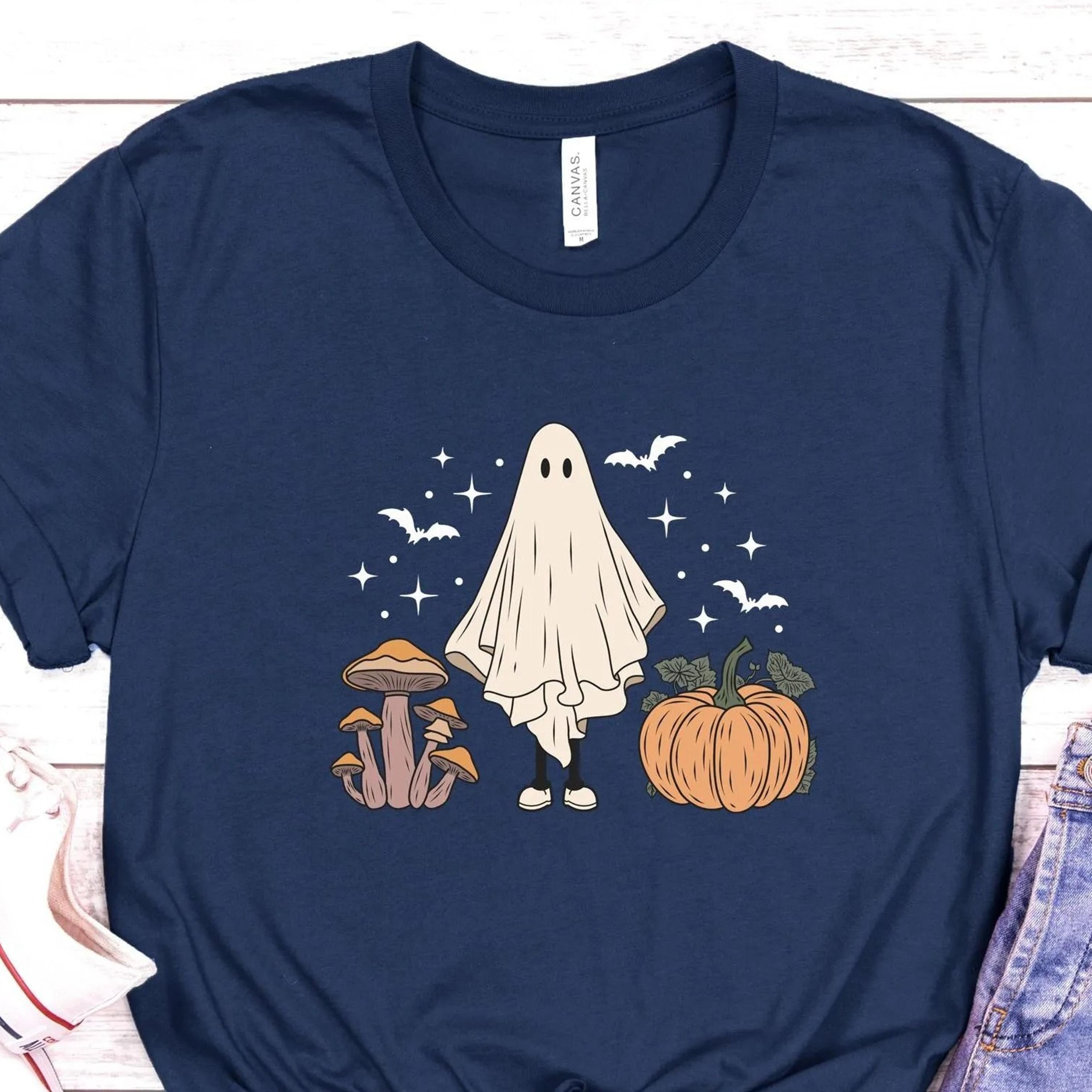 halloween ghost pumpkin spice latte sweatshirt, womens halloween shirt, cute ghost shirt, spooky season, cute fall shirt
