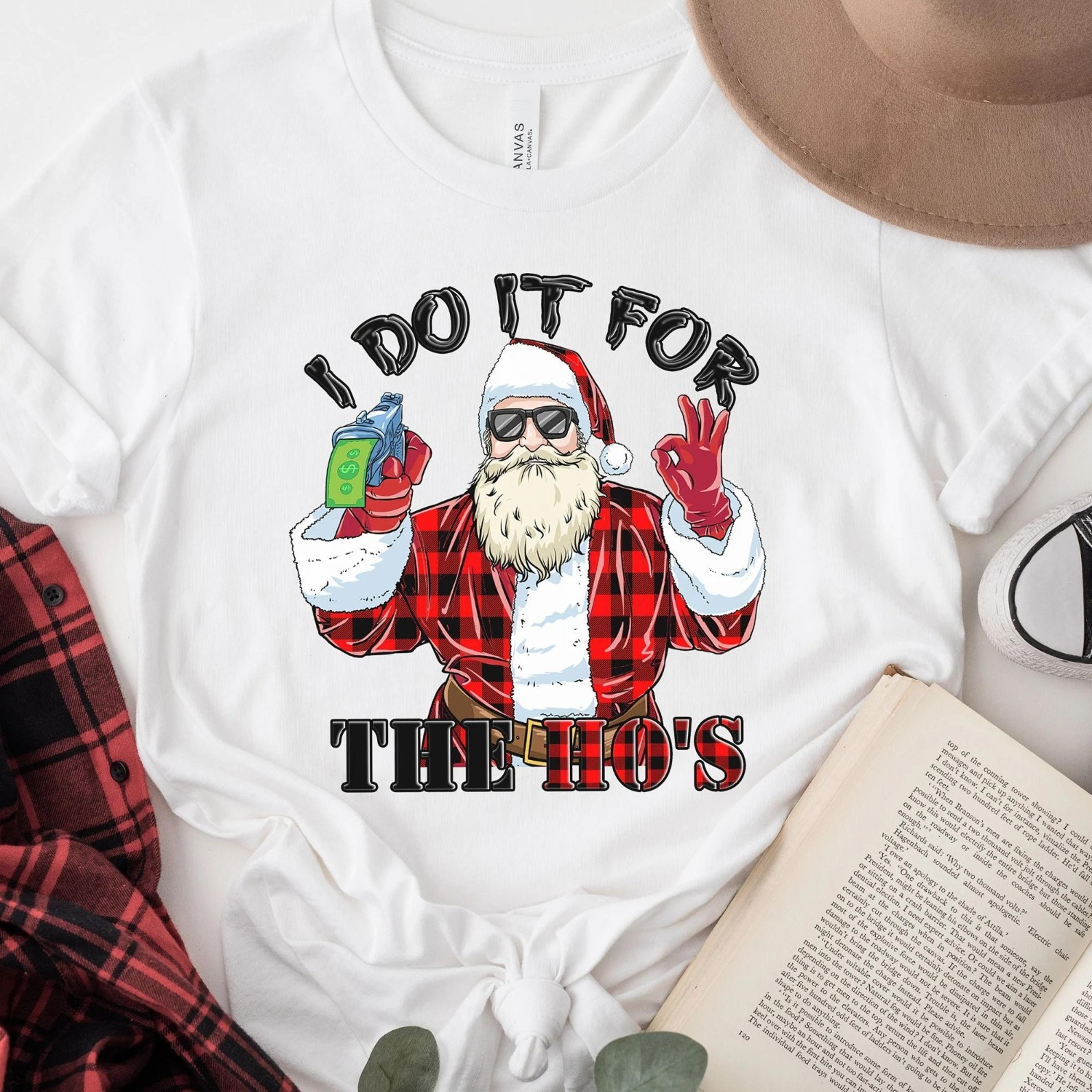 funny santa sweatshirt, vintage santa sweatshirt, funny christmas tees, christmas sweatshirt for woman clothing