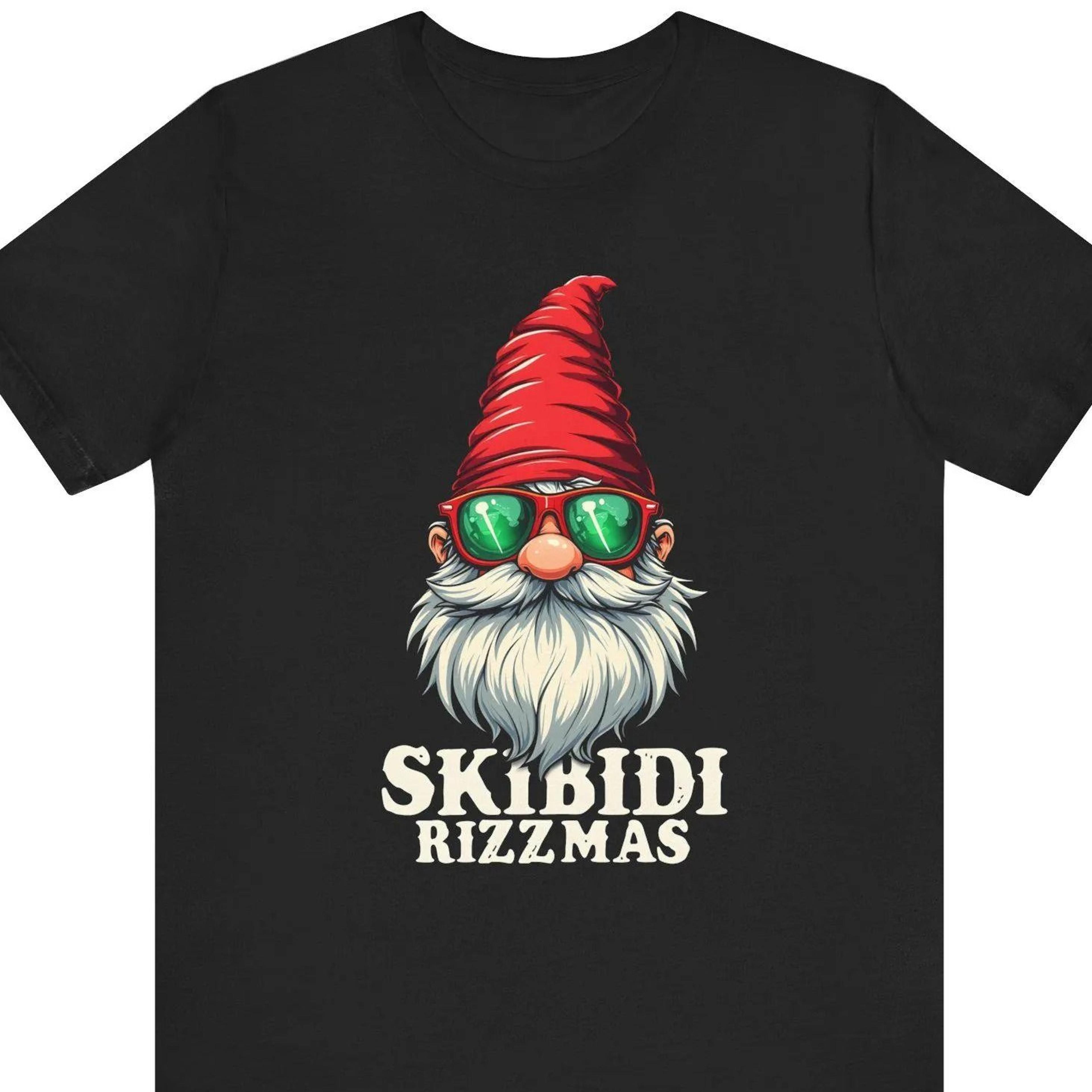 skibidi rizzmas shirt, funny gnome christmas tee, christmas rizz gnome shirt, funny christmas gift