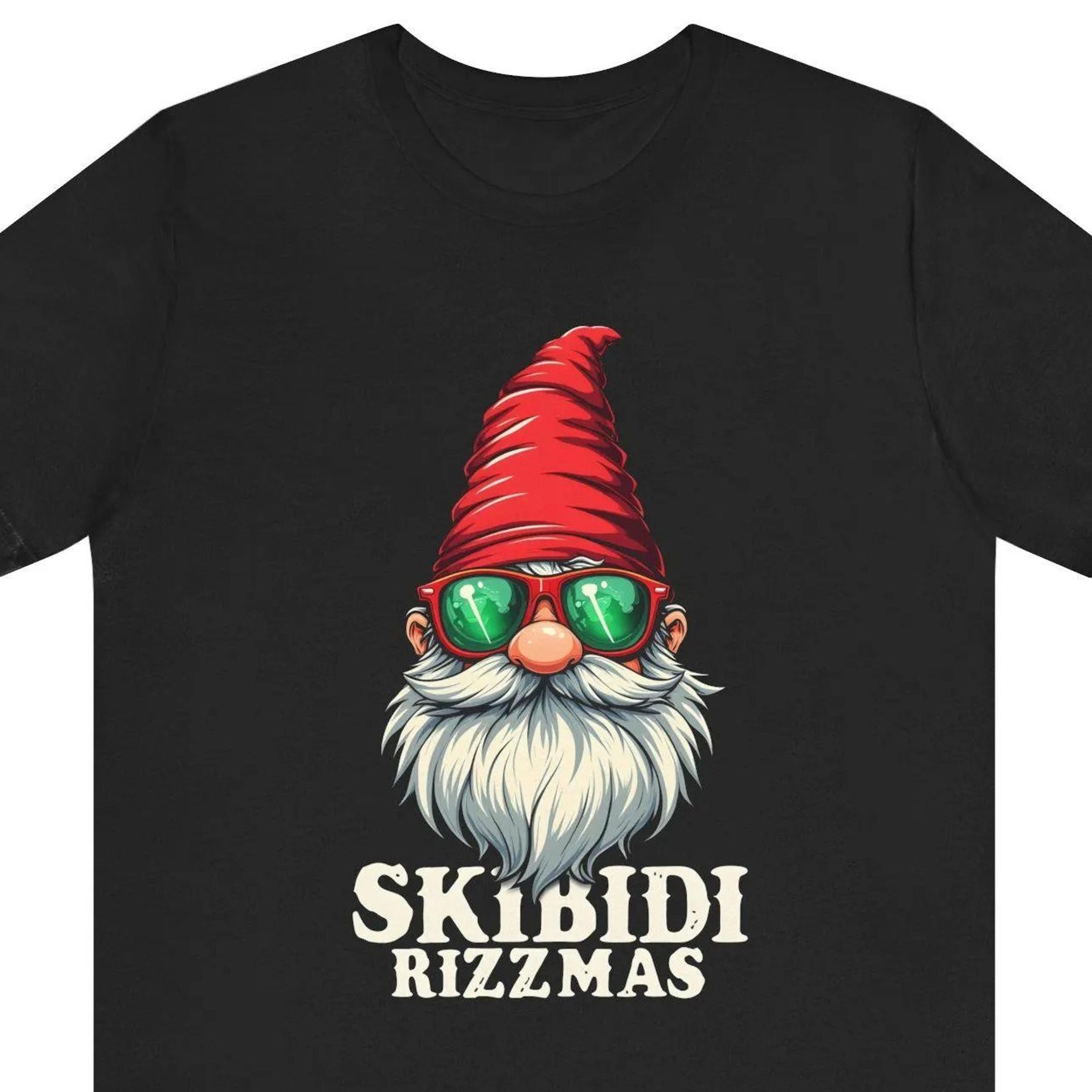 skibidi rizzmas shirt, funny gnome christmas tee, christmas rizz gnome shirt