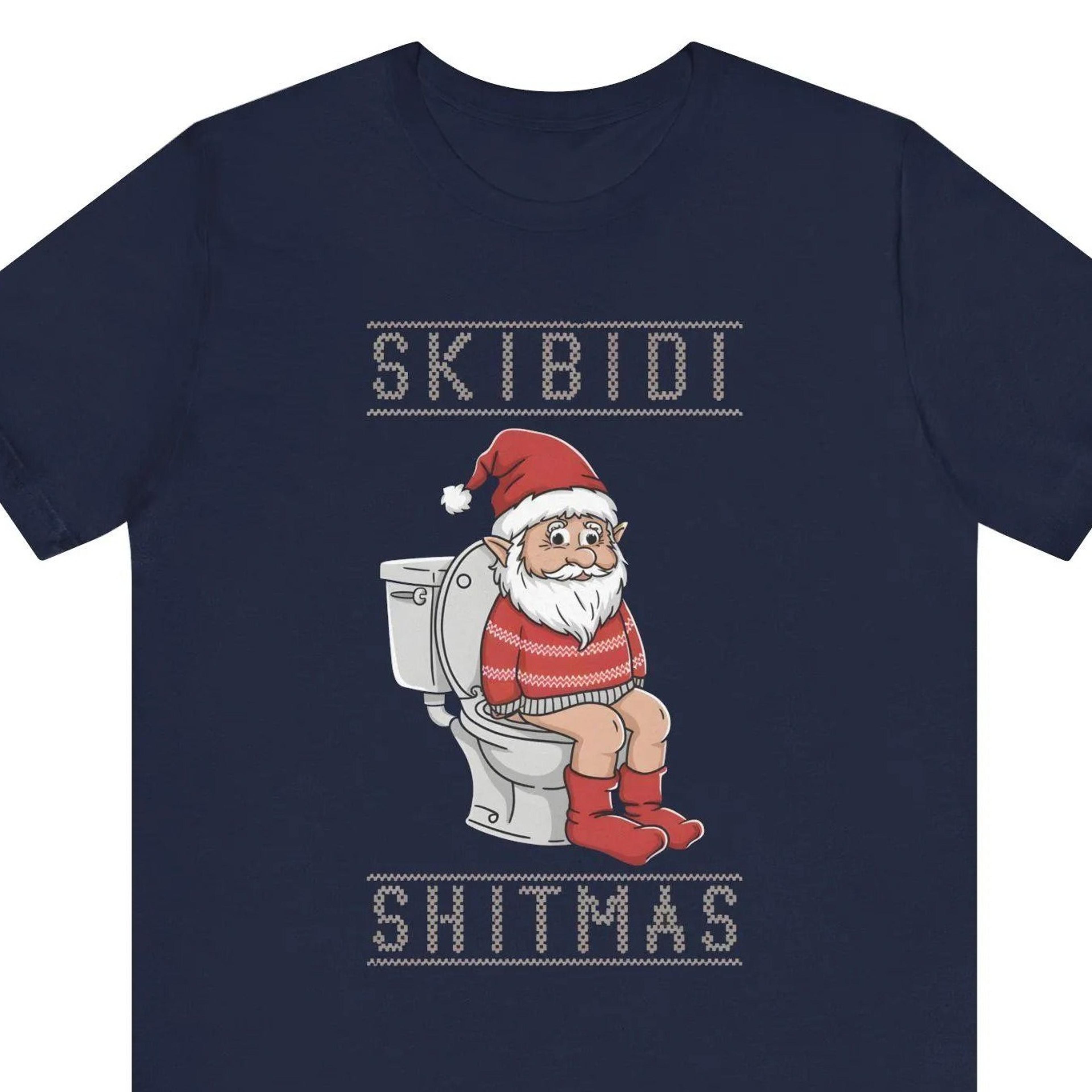 skibidi shitmas shirt, funny toilet gnome christmas shirt, skibidi rizzmas shirt, funny christmas gag gift tee