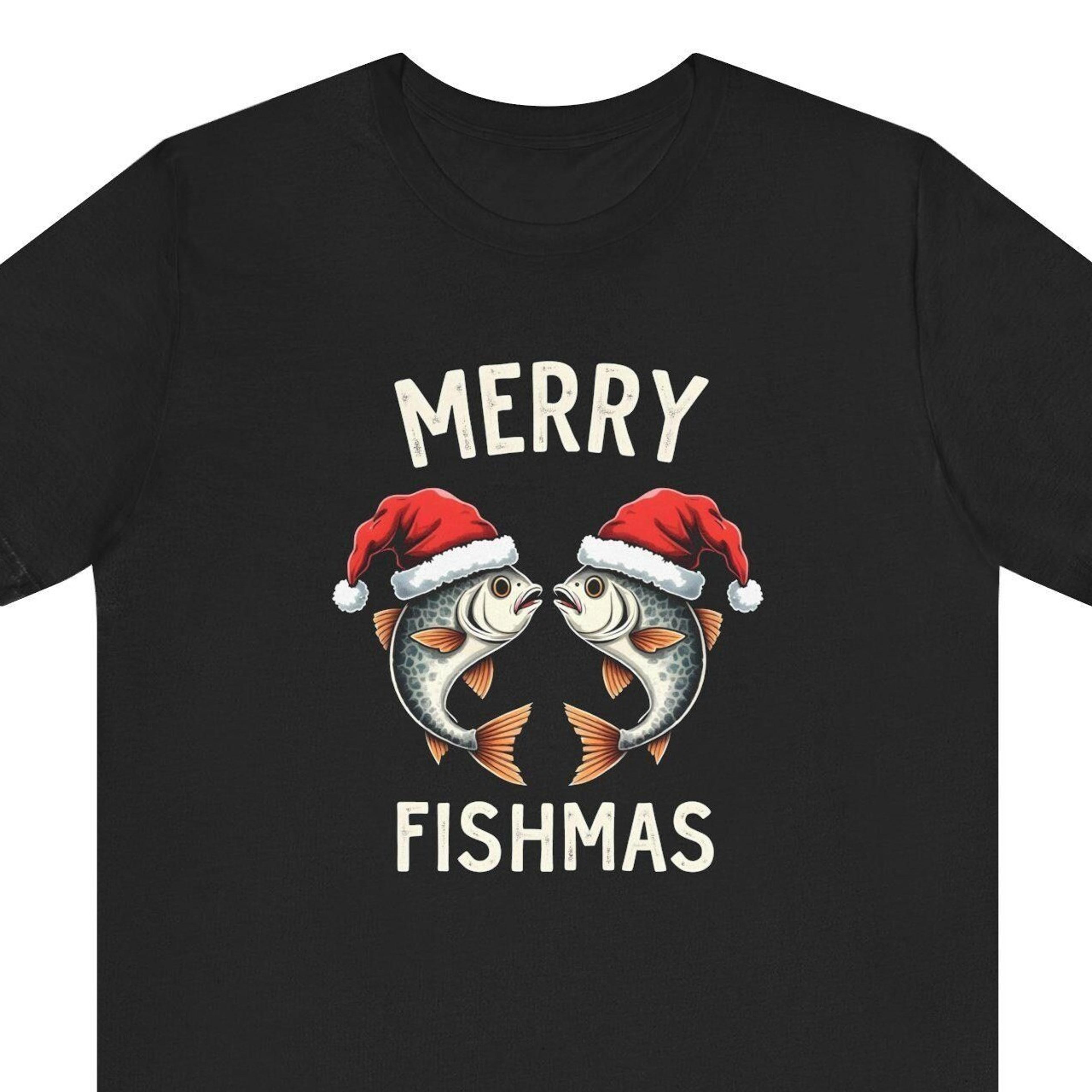 merry fishmas shirt, funny christmas tee for fish lovers, christmas gift for fishermen, christmas