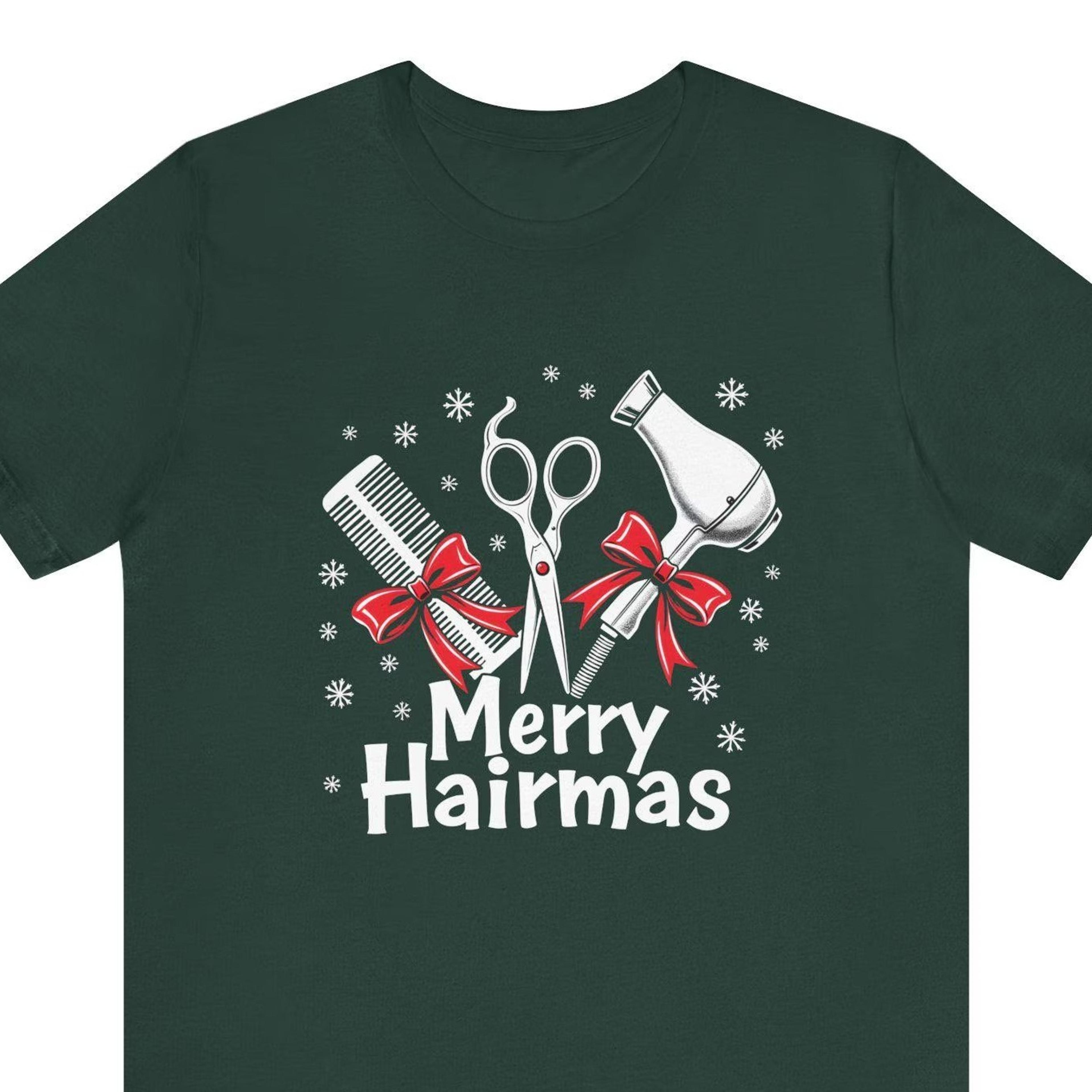 funny christmas shirt for hairstylists, merry hairmas shirt, christmas shirt for hairdresser