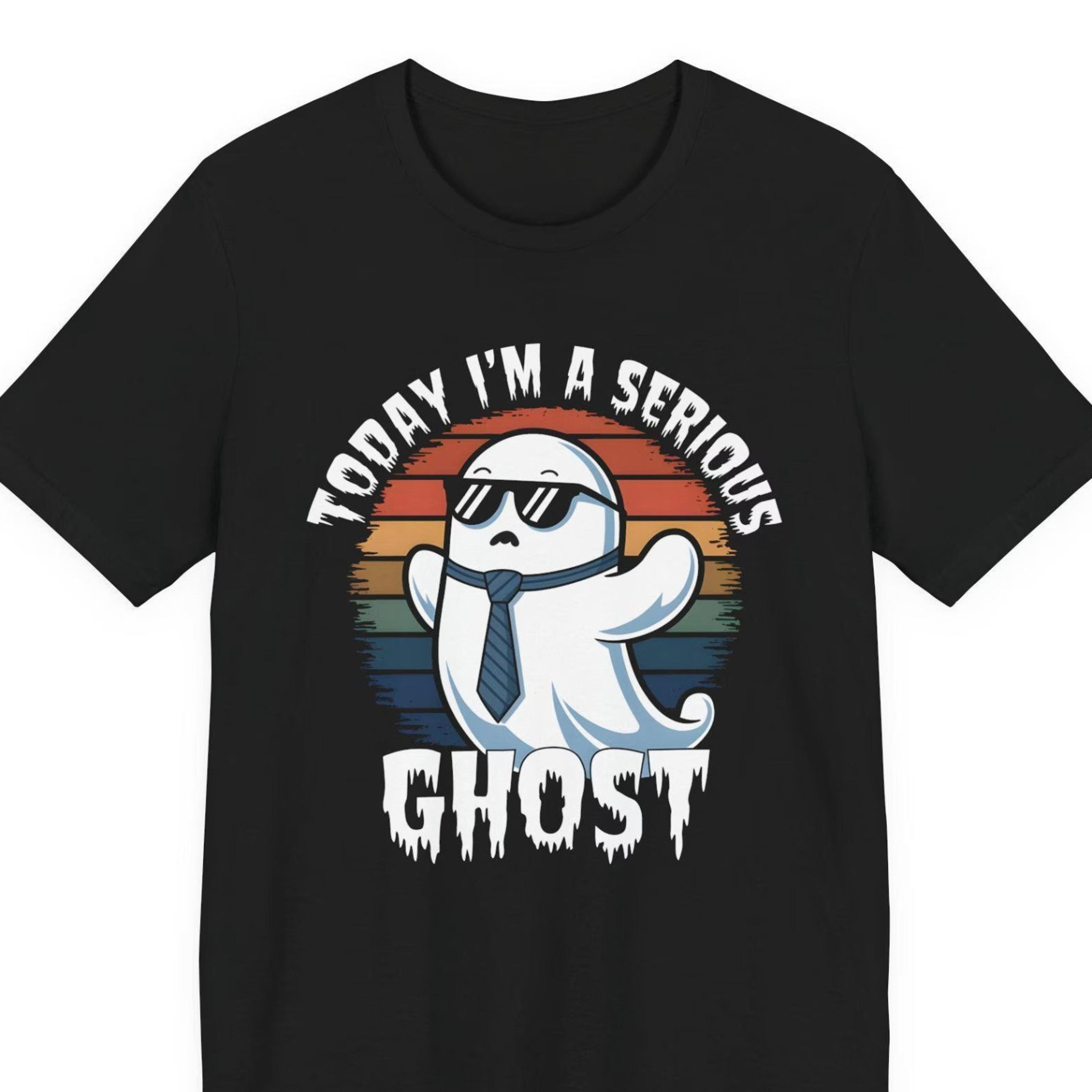 today i'm a serious ghost shirt, funny halloween ghost tshirt, playful ghost halloween tee, funny halloween