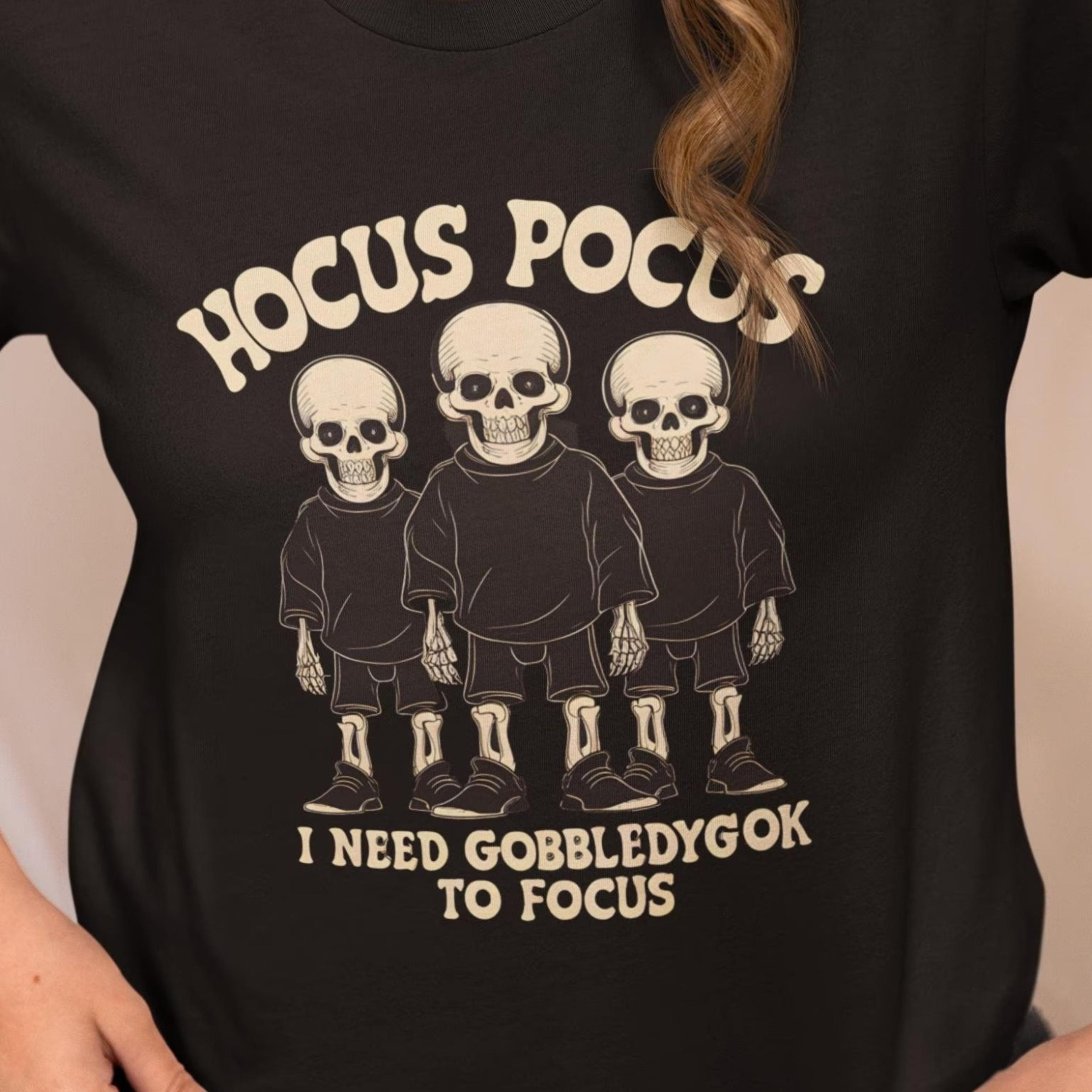 hocus pocus halloween shirt, funny skeleton tee, funny halloween tshirt, skull lover gift