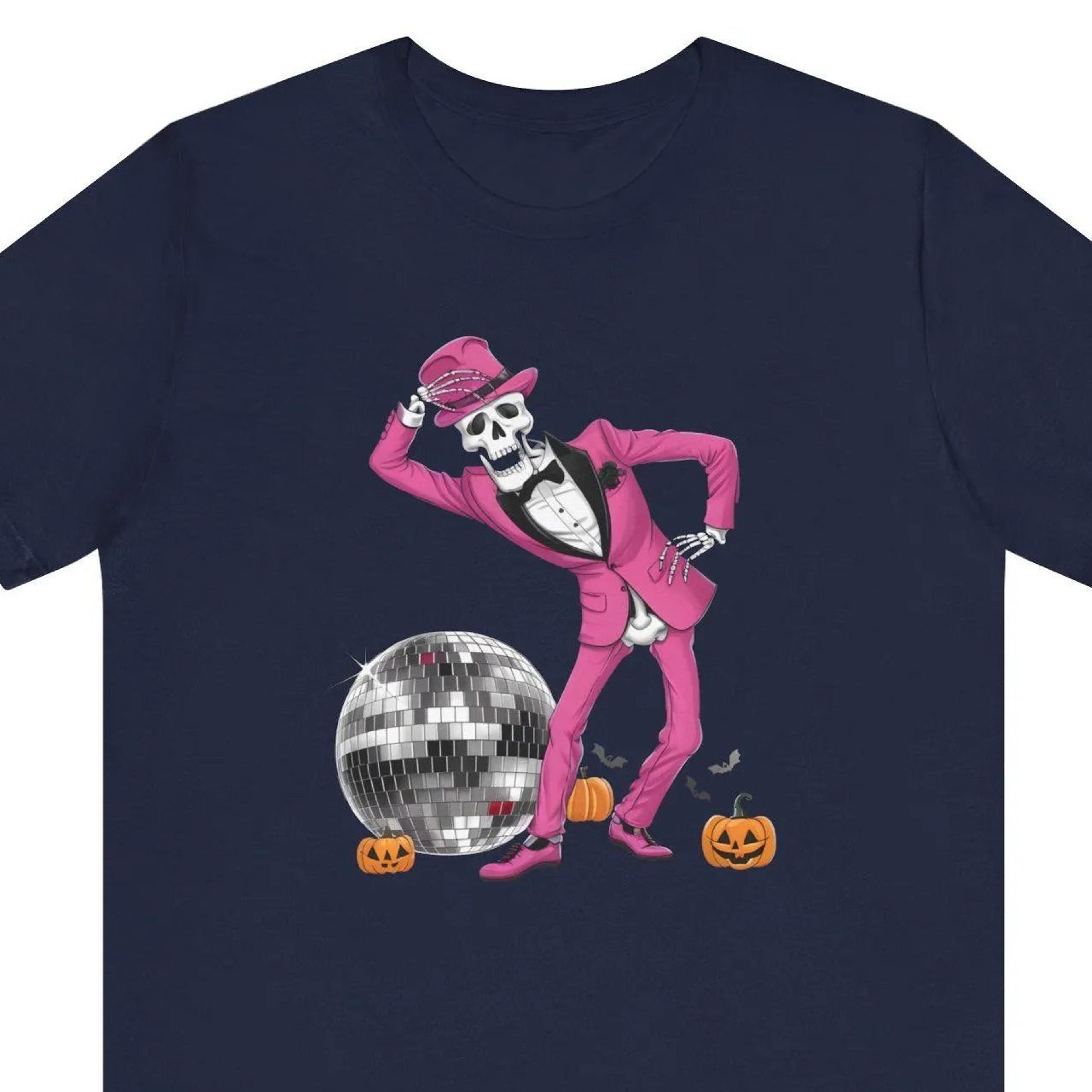 dancing skeleton halloween shirt, funny halloween t-shirt, pink halloween, skeleton halloween gift