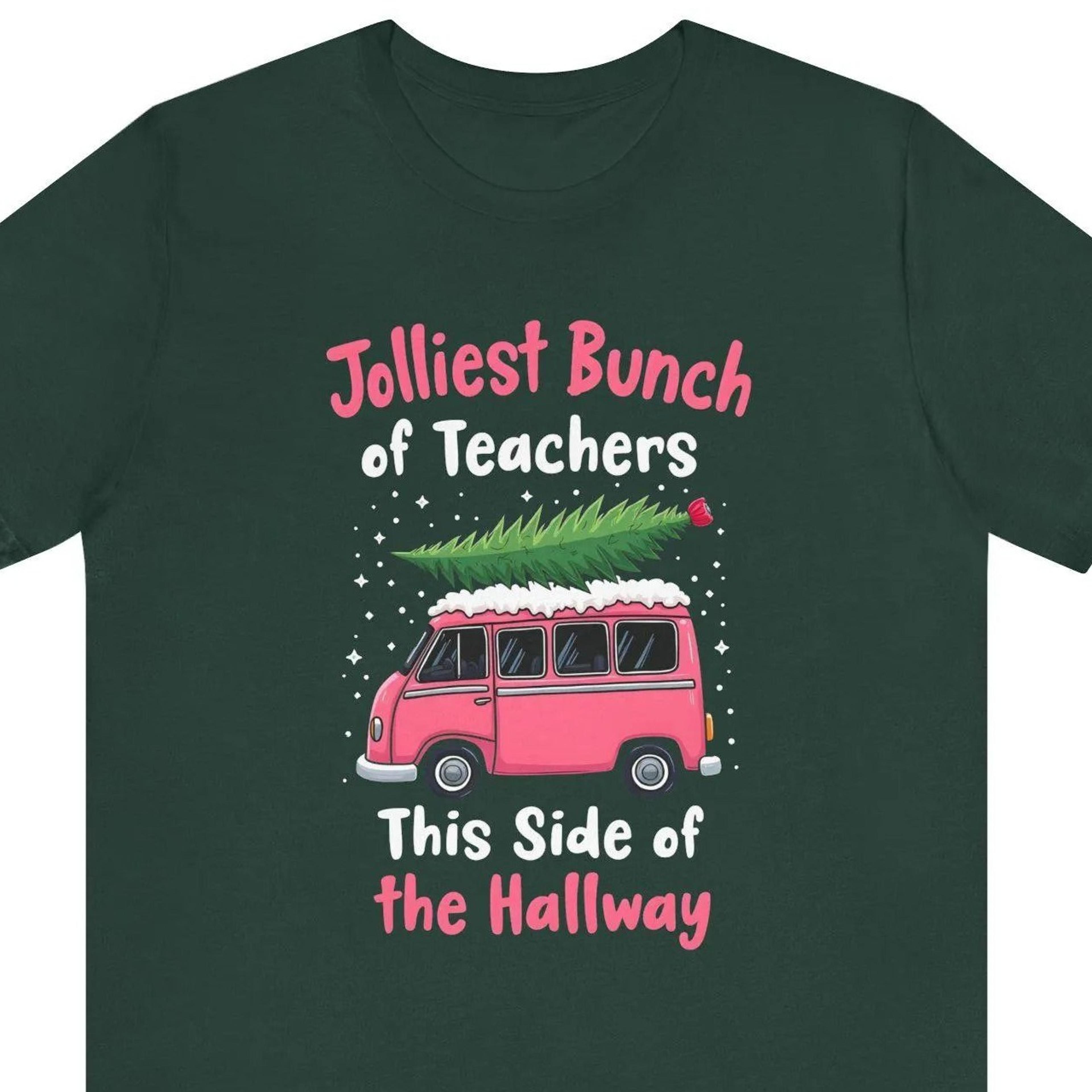 jolliest bunch of teachers shirt, christmas tee for teachers, christmas teacher shirt