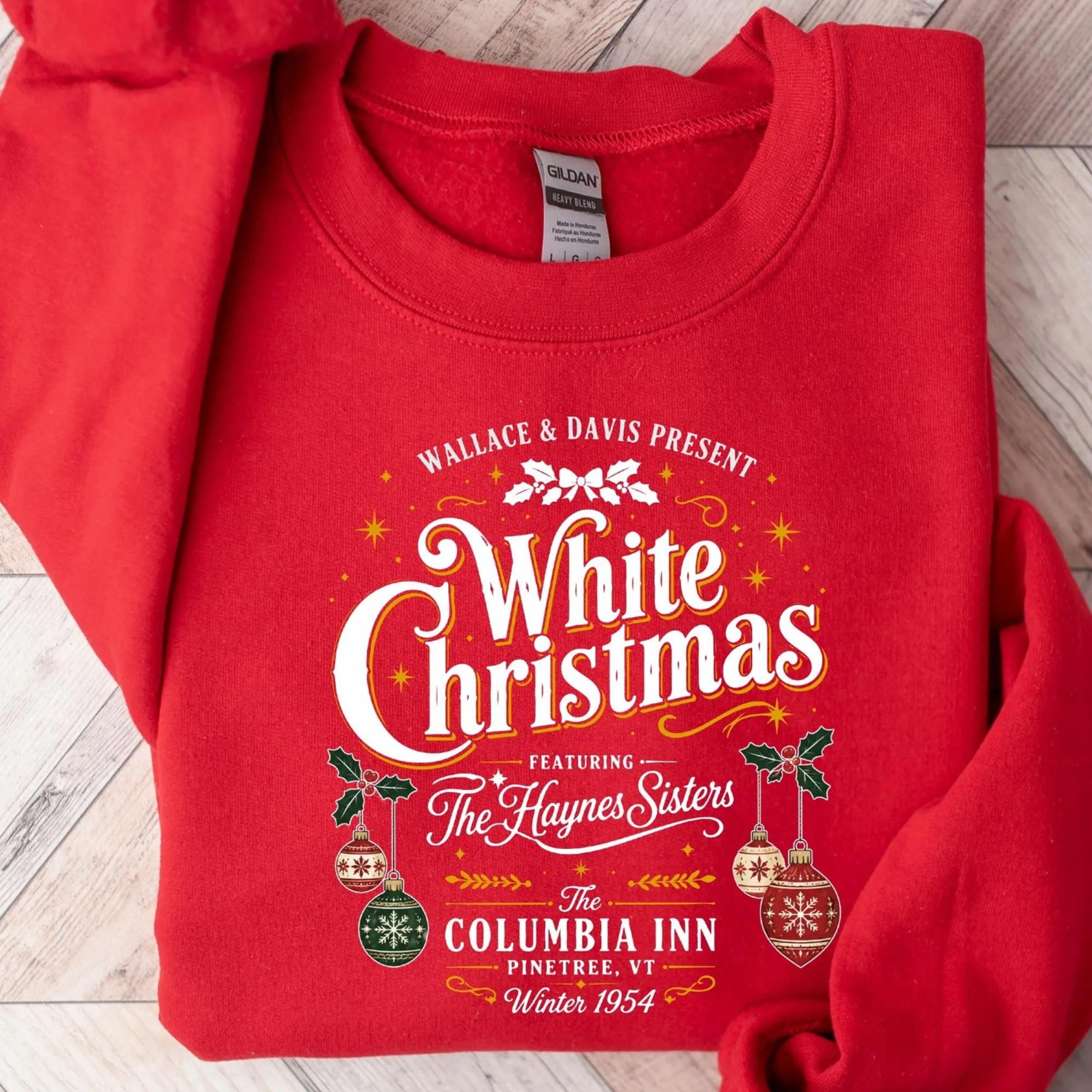 vintage christmas movie sweatshirt, retro christmas poster crewneck, cozy holiday inn sweater