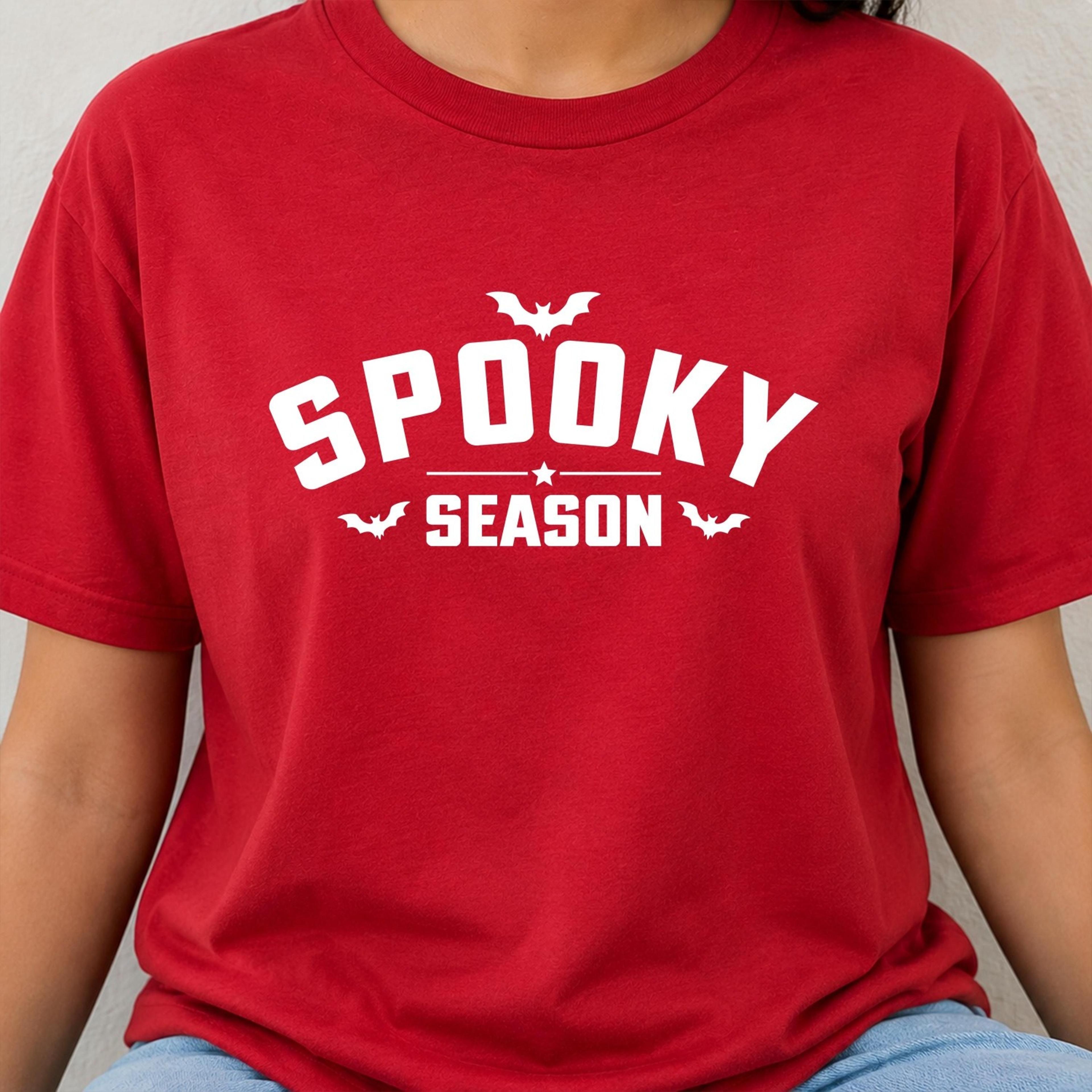 spooky halloween shirt, cute ghost fall shirt, women's halloween tee, spooky season graphic shirt